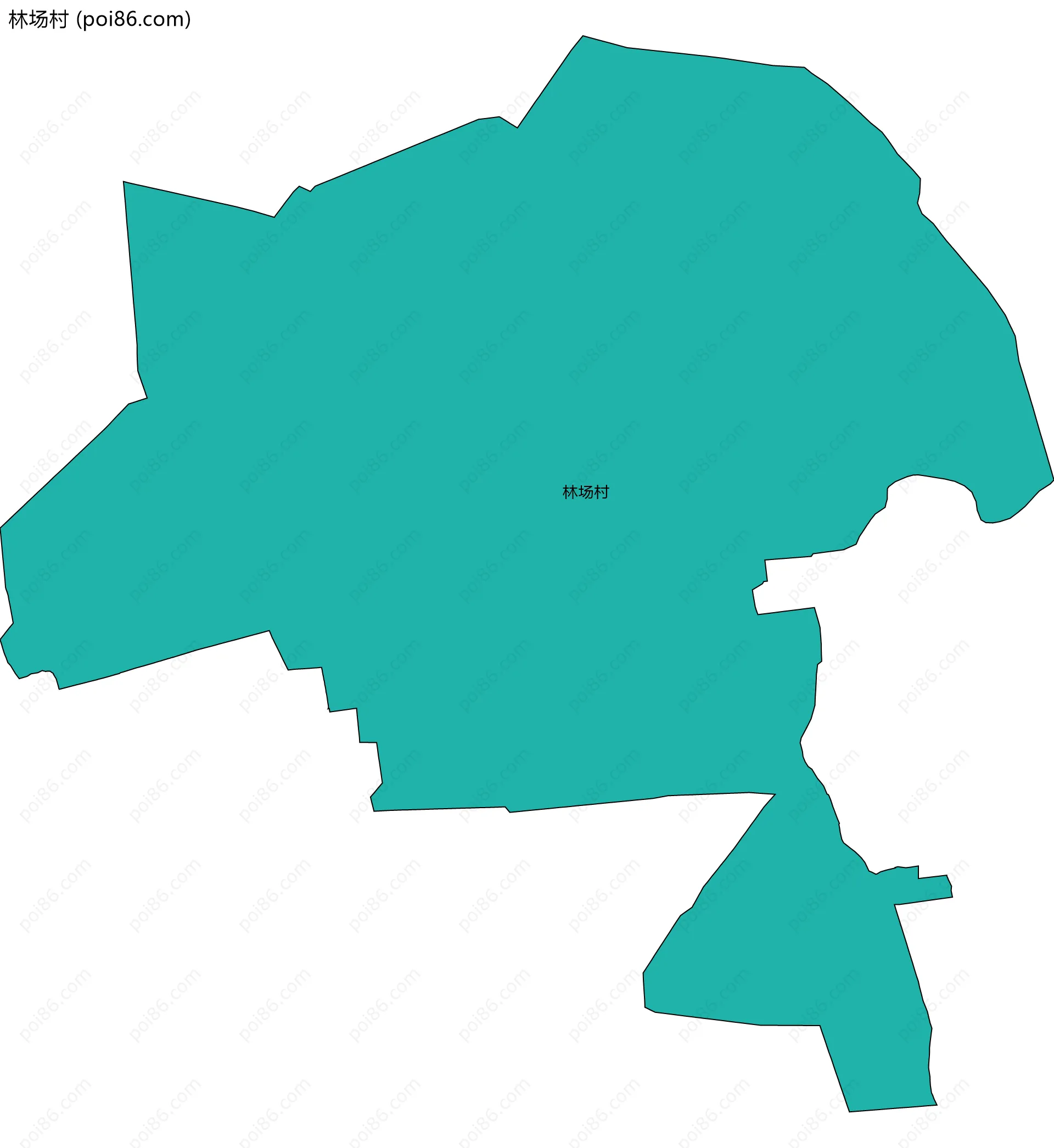 林场村边界地图