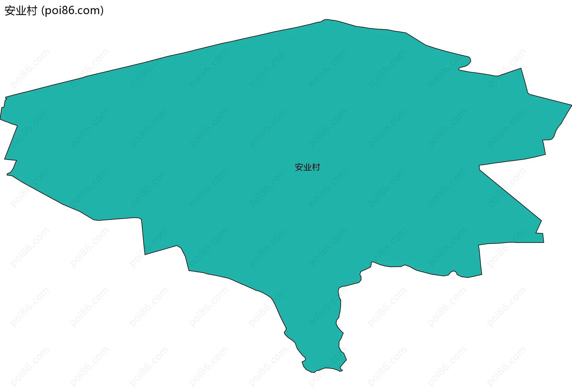 安业村边界地图