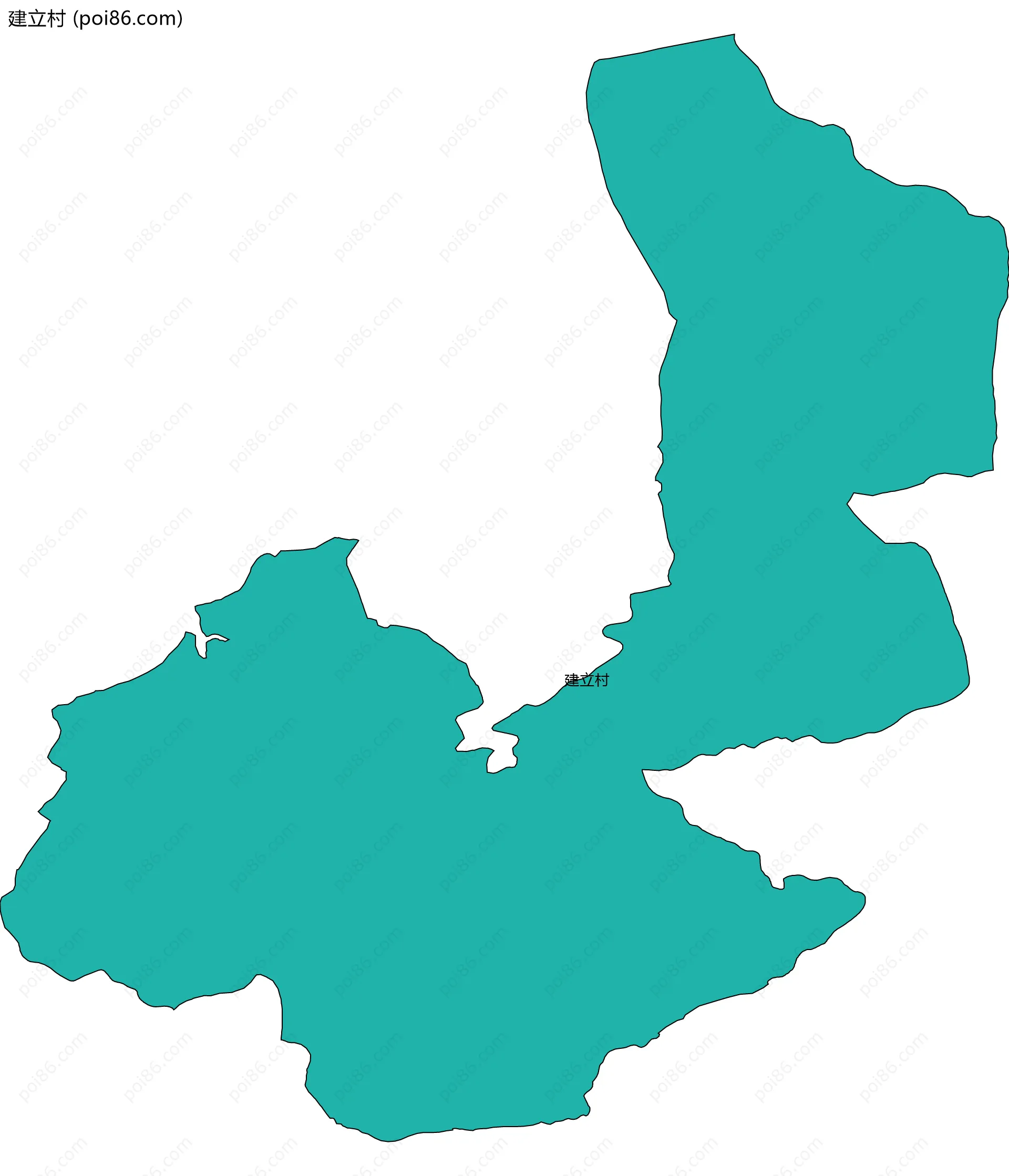 建立村边界地图