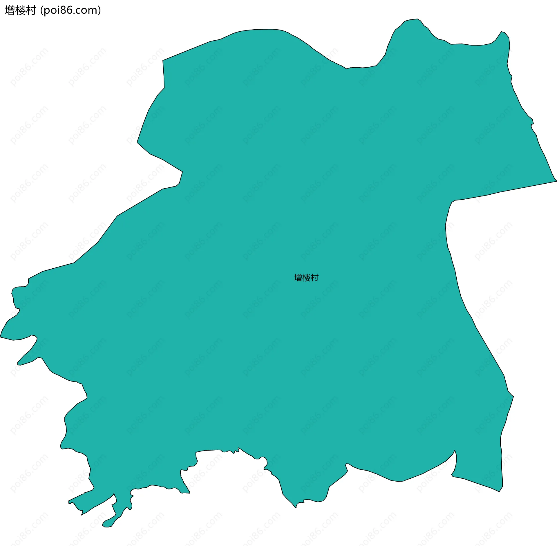 增楼村边界地图