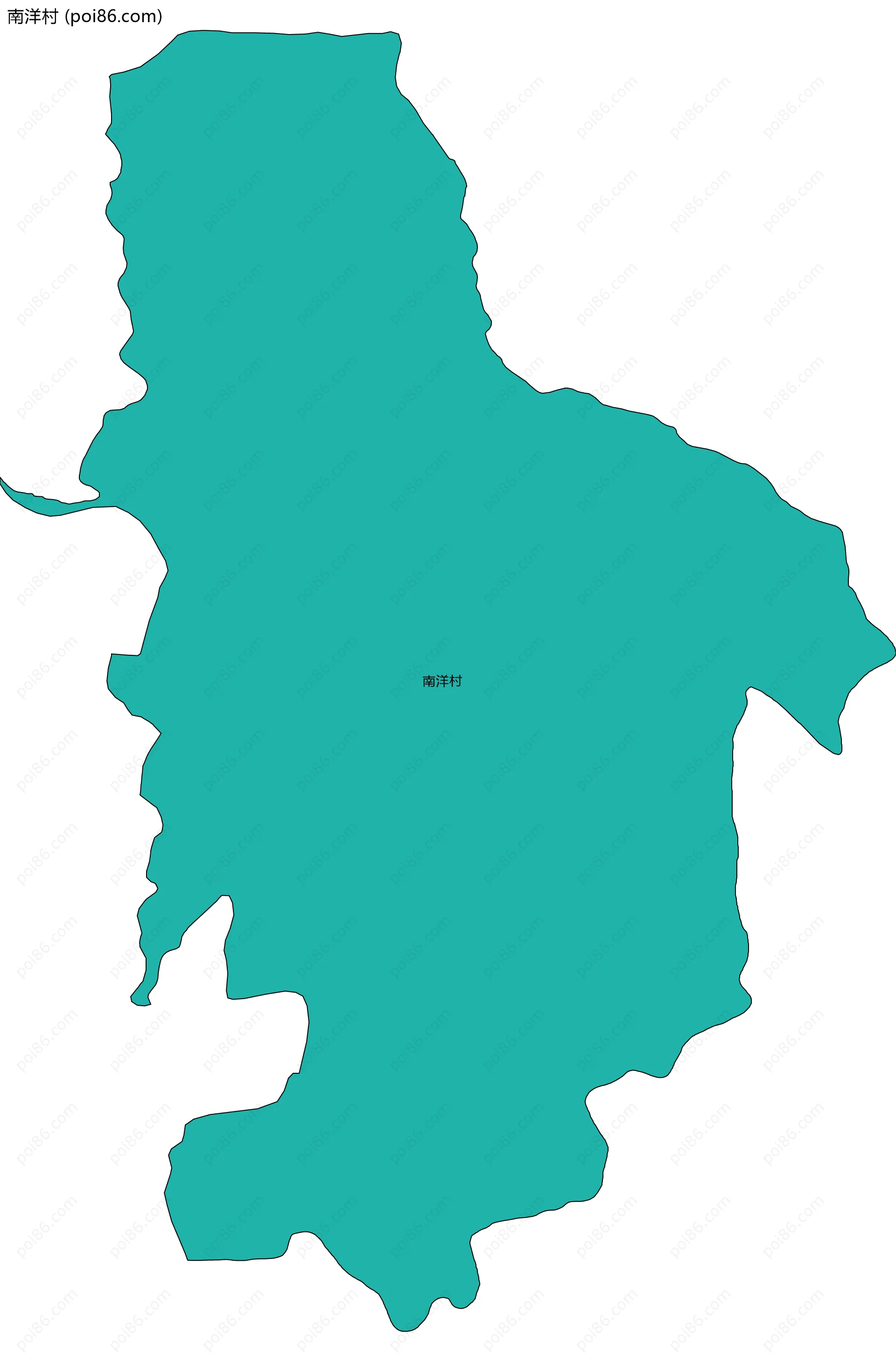 南洋村边界地图