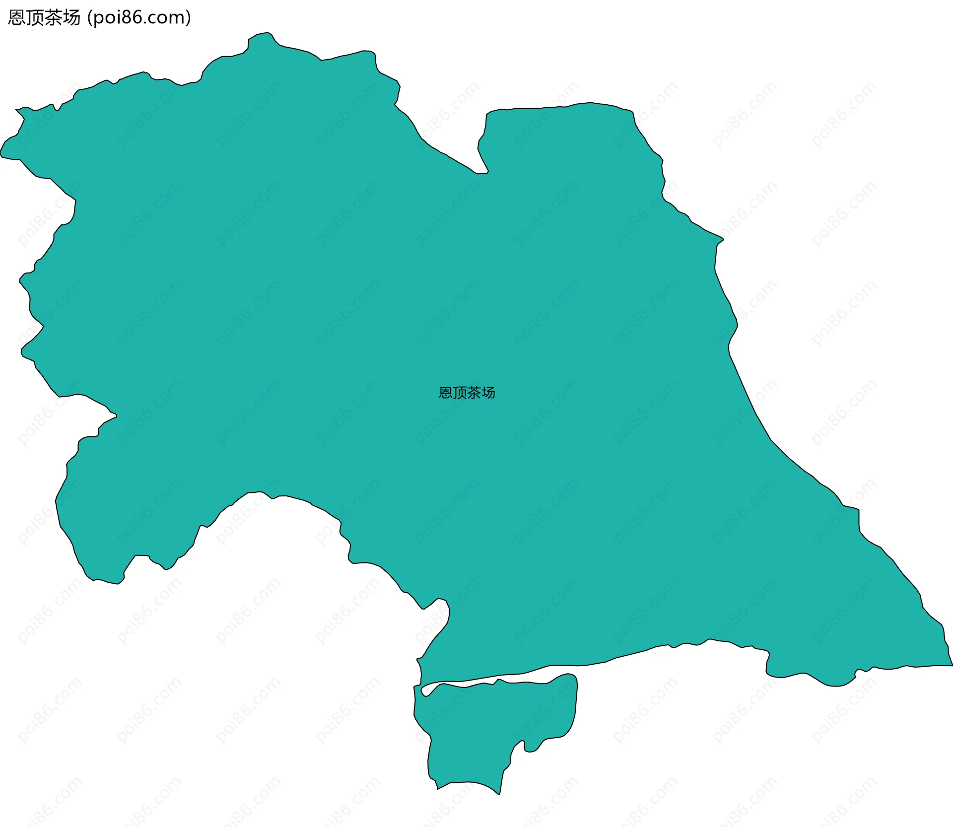 恩顶茶场边界地图