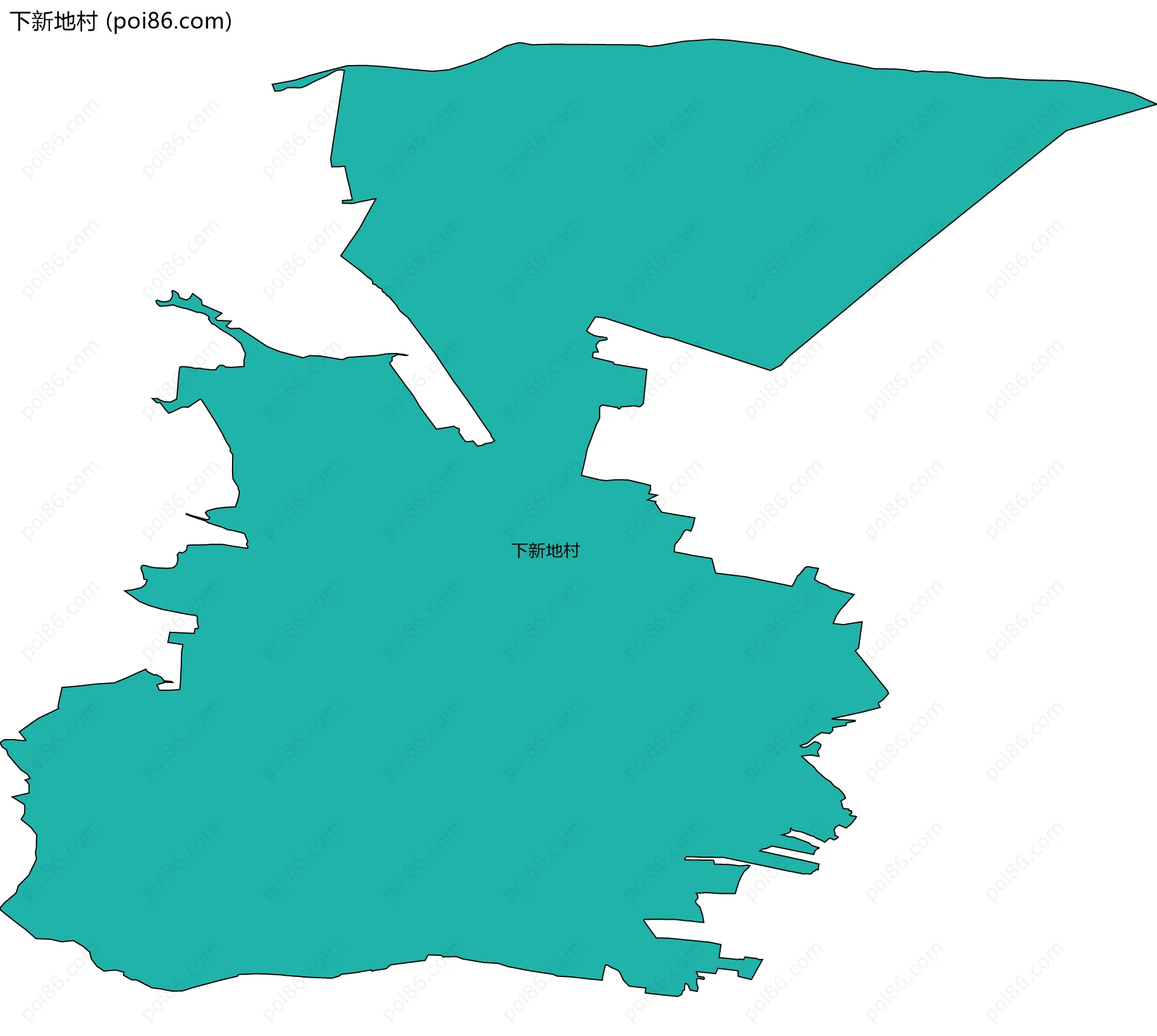 下新地村边界地图