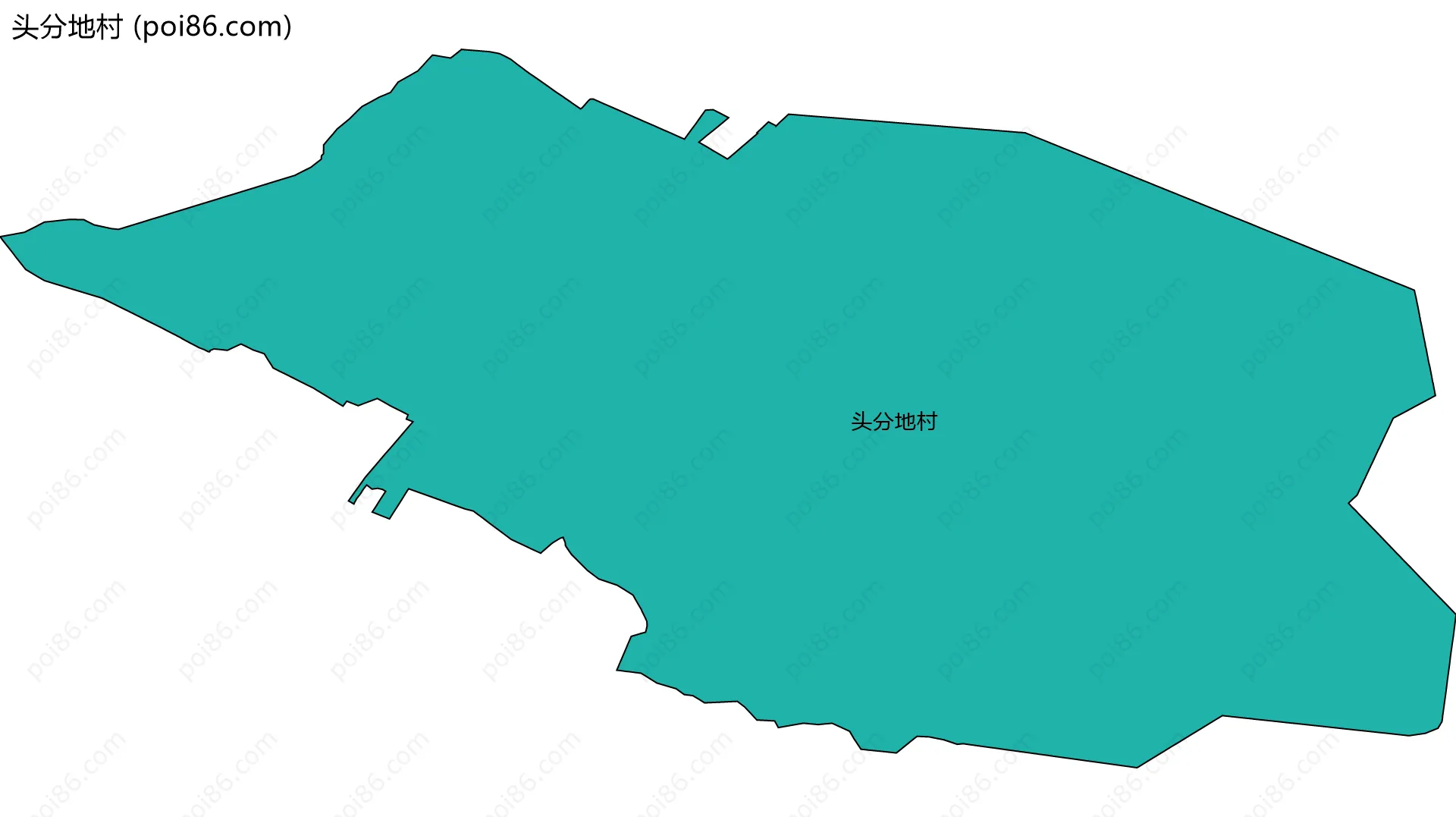 头分地村边界地图