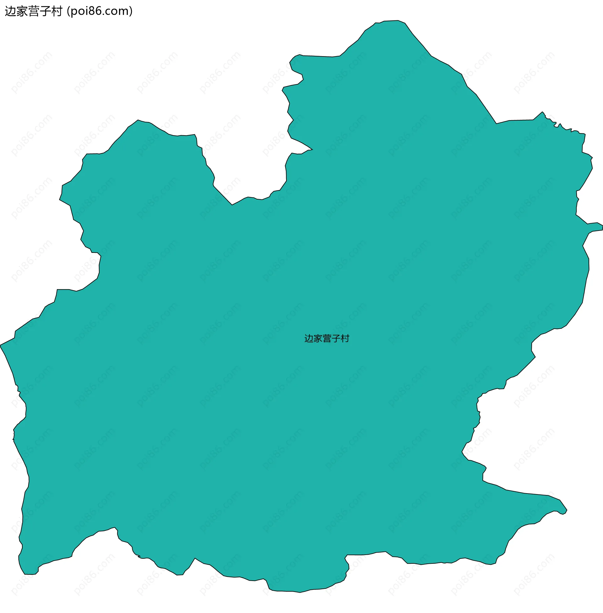 边家营子村边界地图