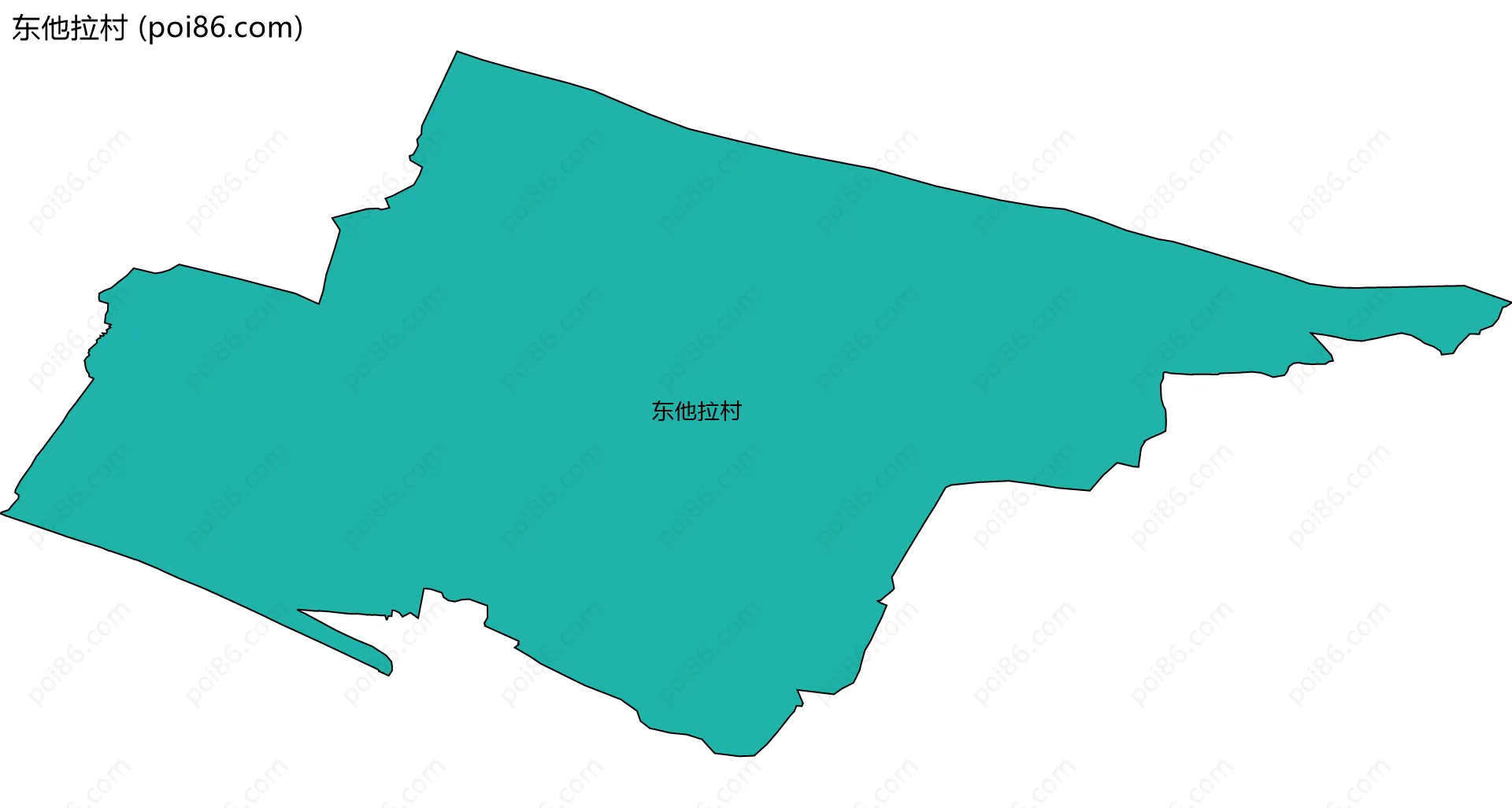 东他拉村边界地图