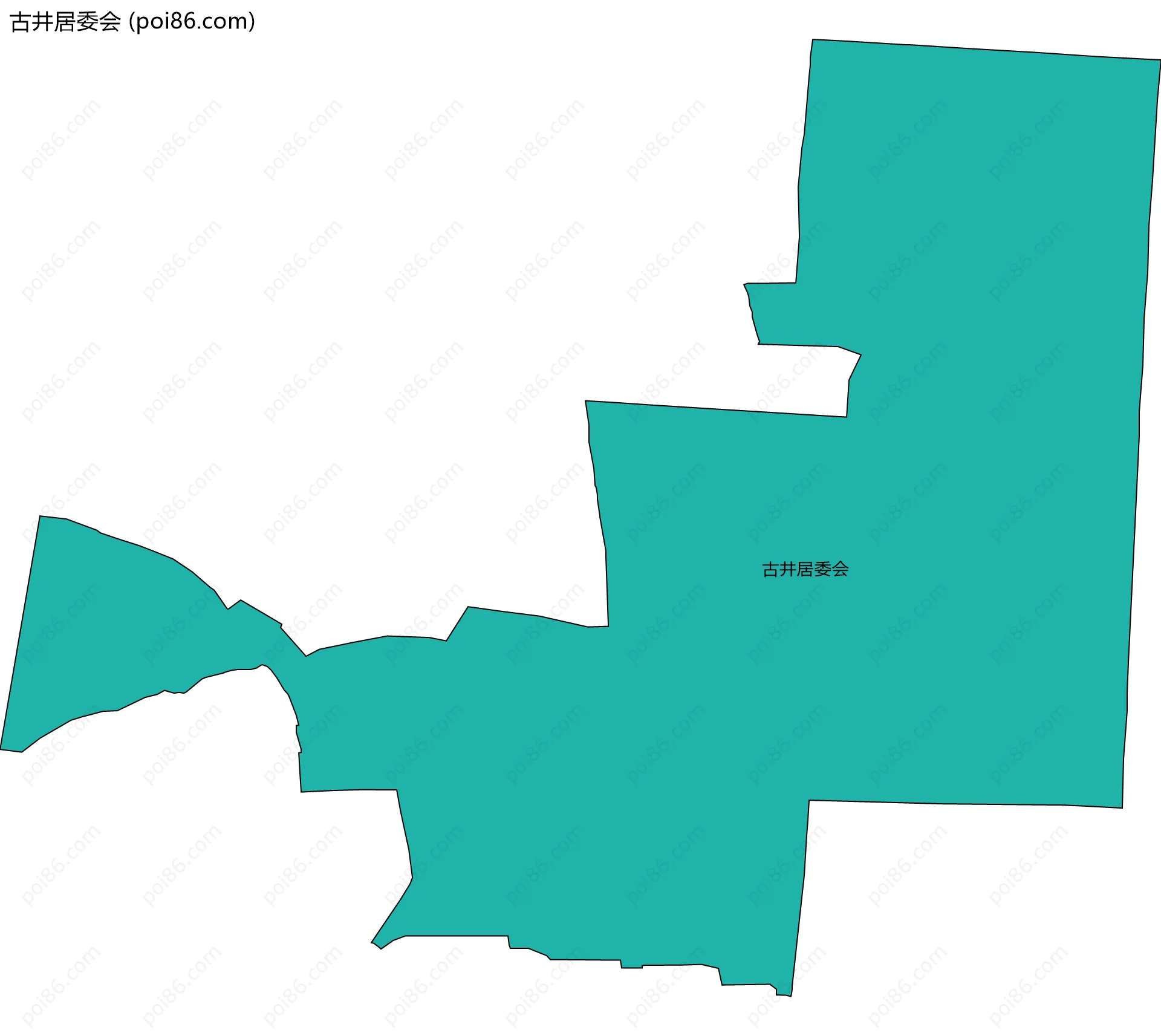 古井居委会边界地图