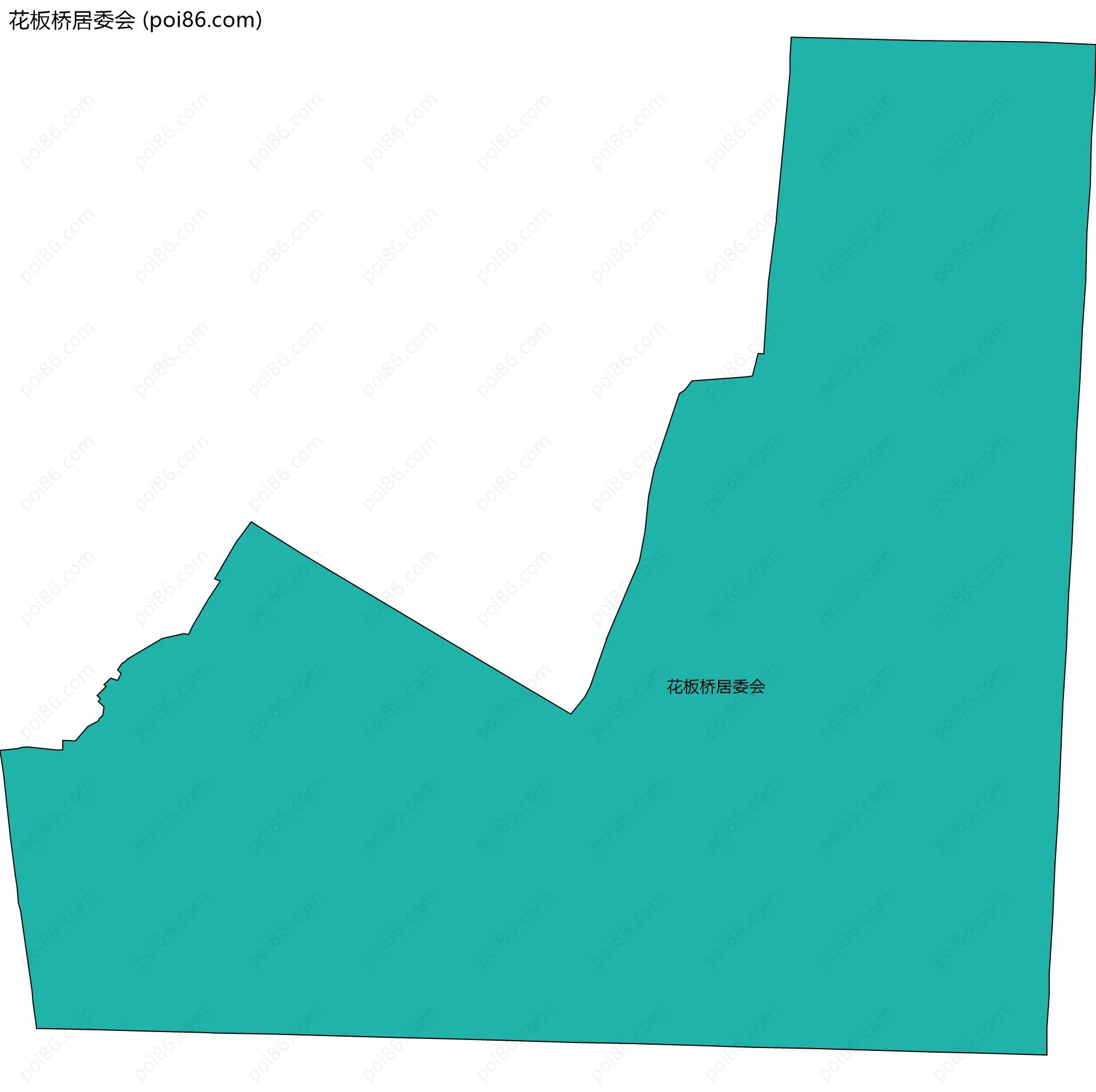 花板桥居委会边界地图