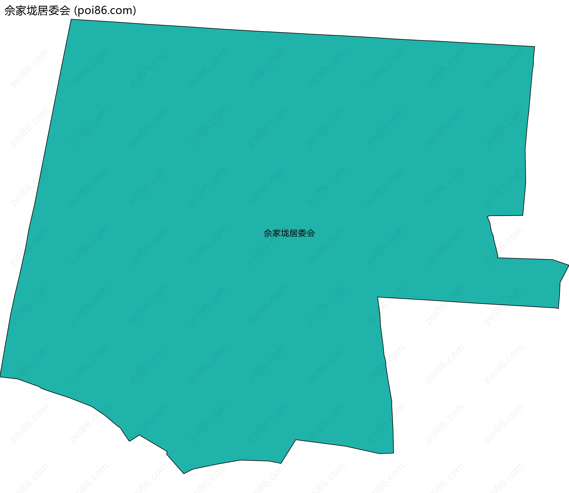 佘家垅居委会边界地图