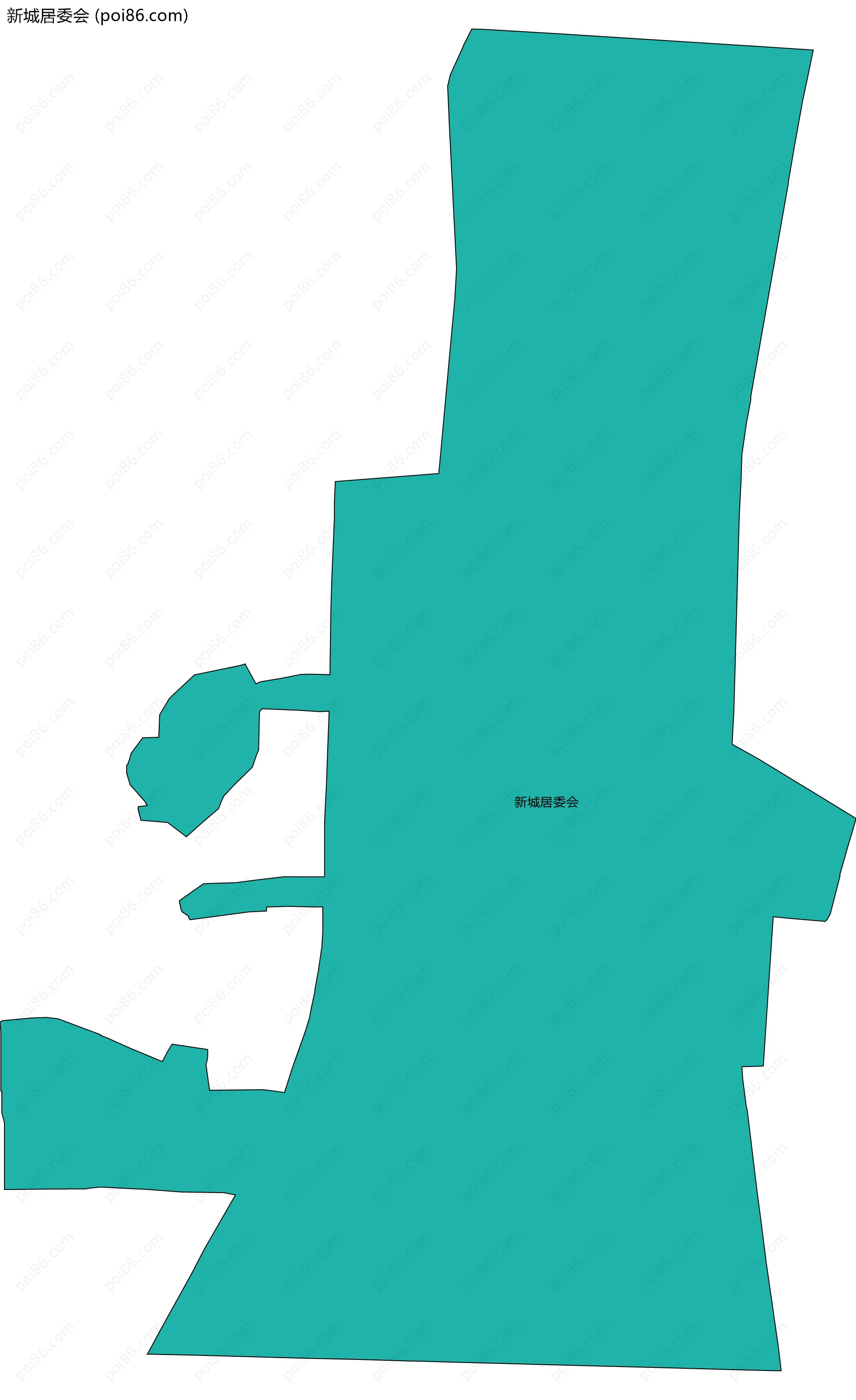 新城居委会边界地图