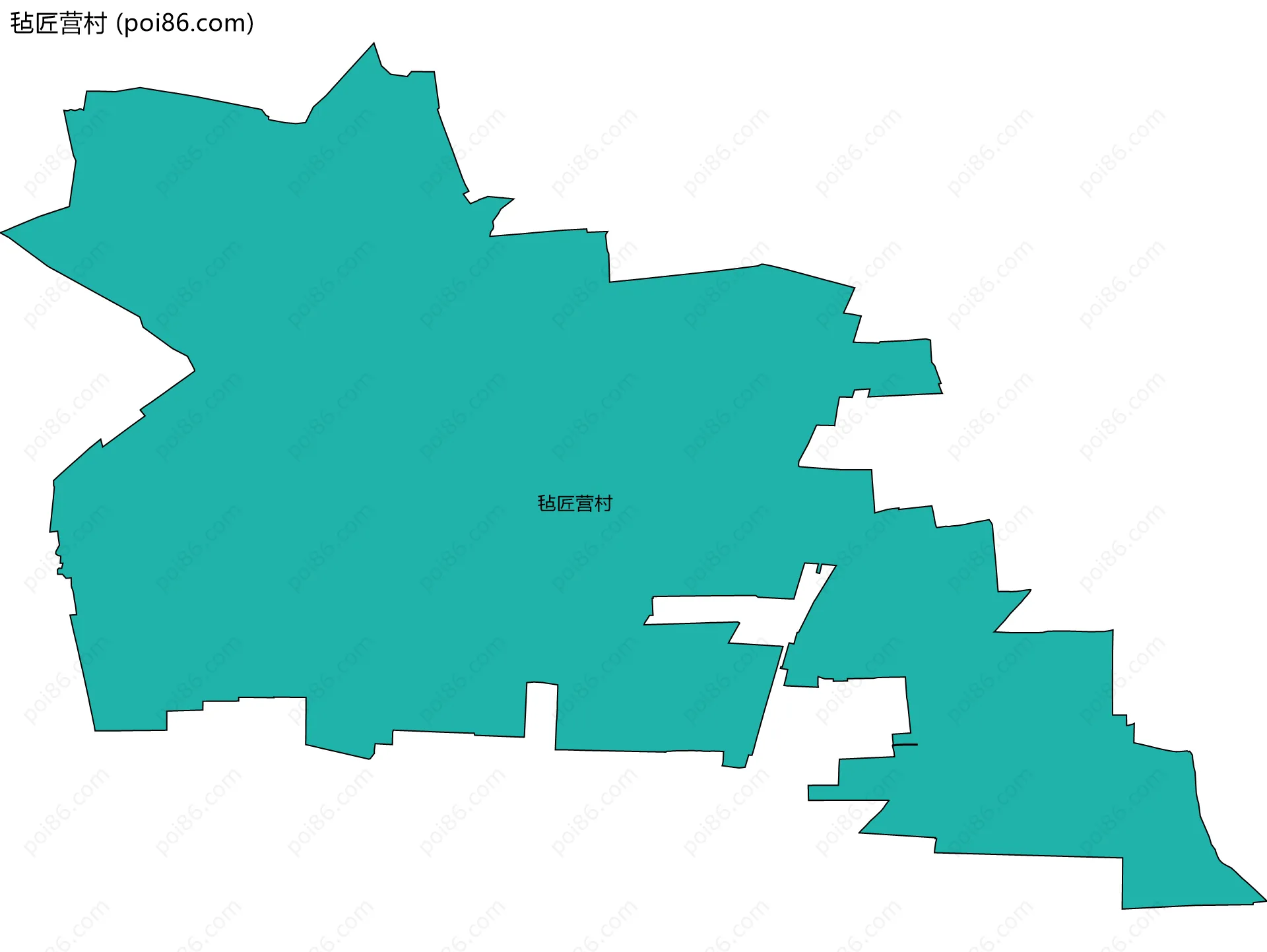 毡匠营村边界地图