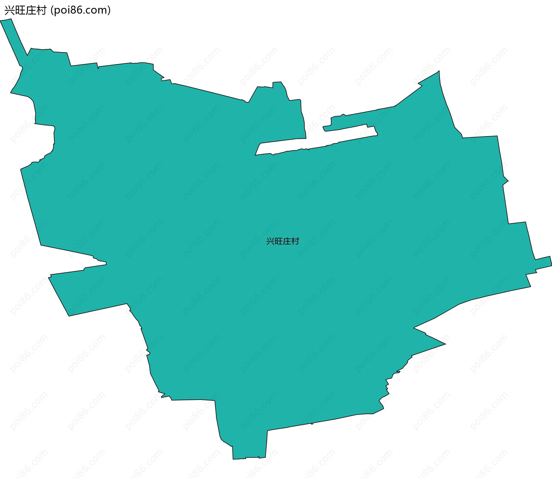 兴旺庄村边界地图