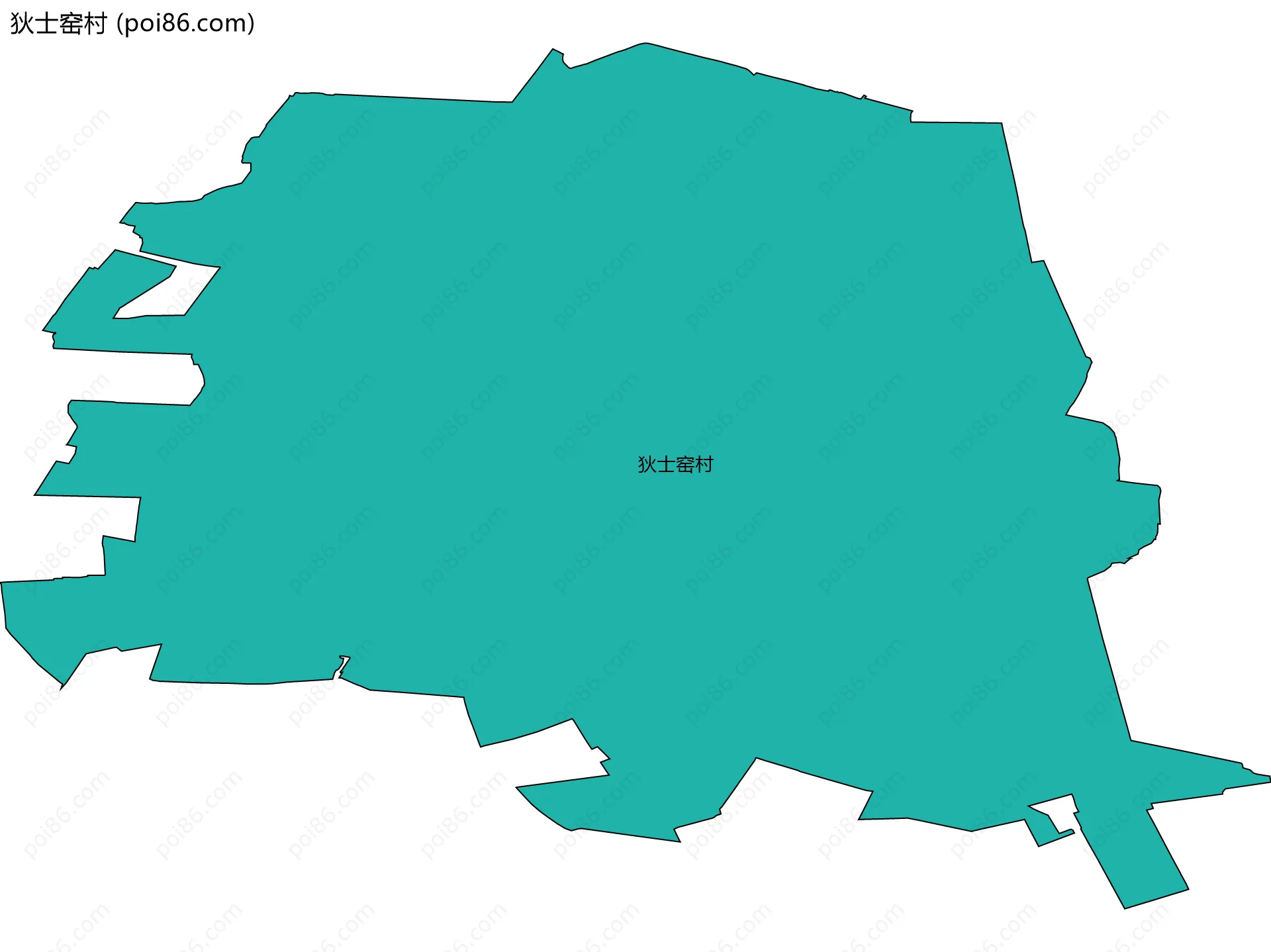 狄士窑村边界地图