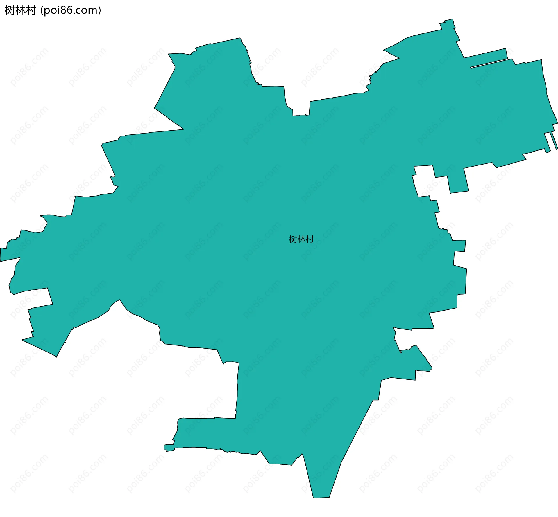 树林村边界地图