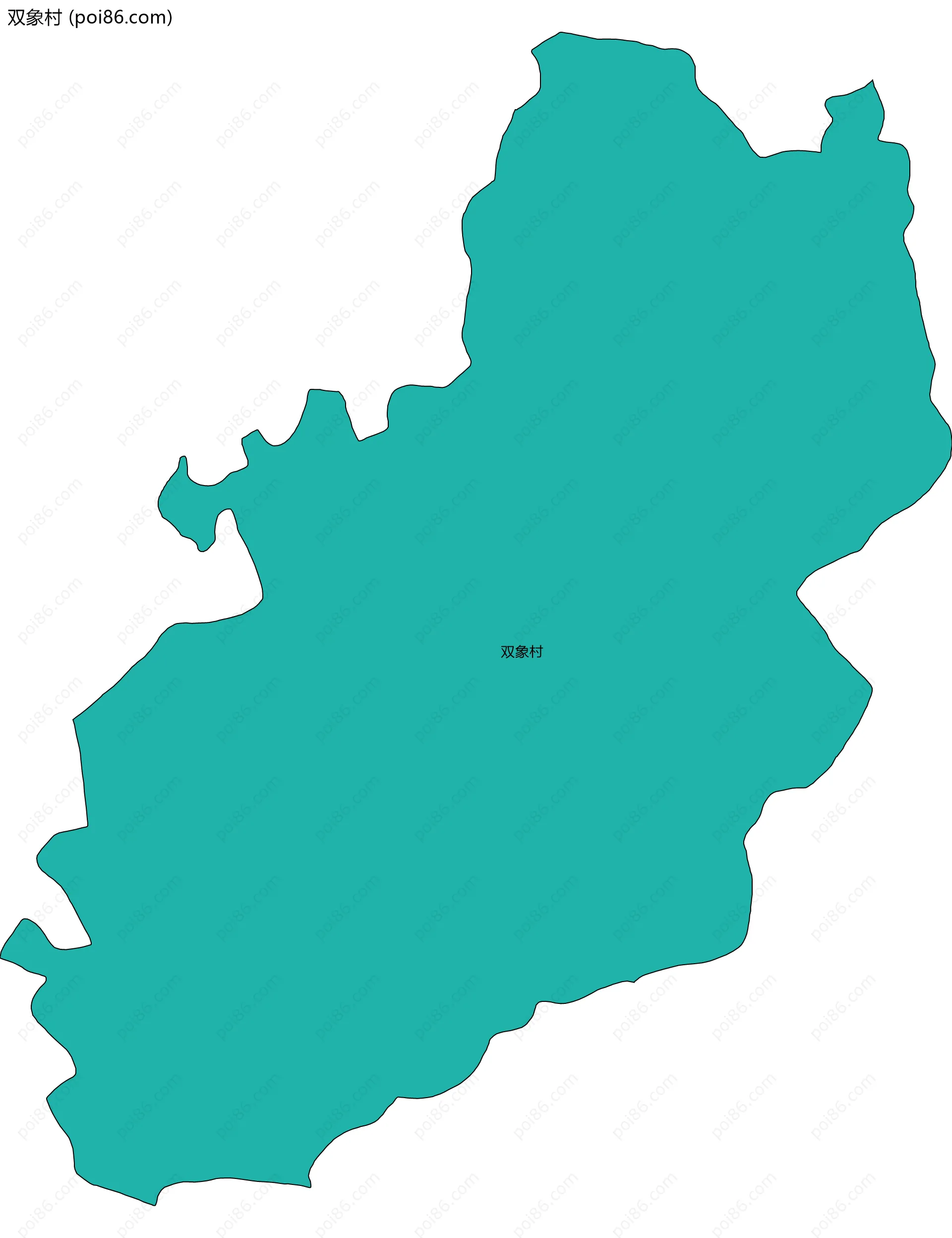 双象村边界地图