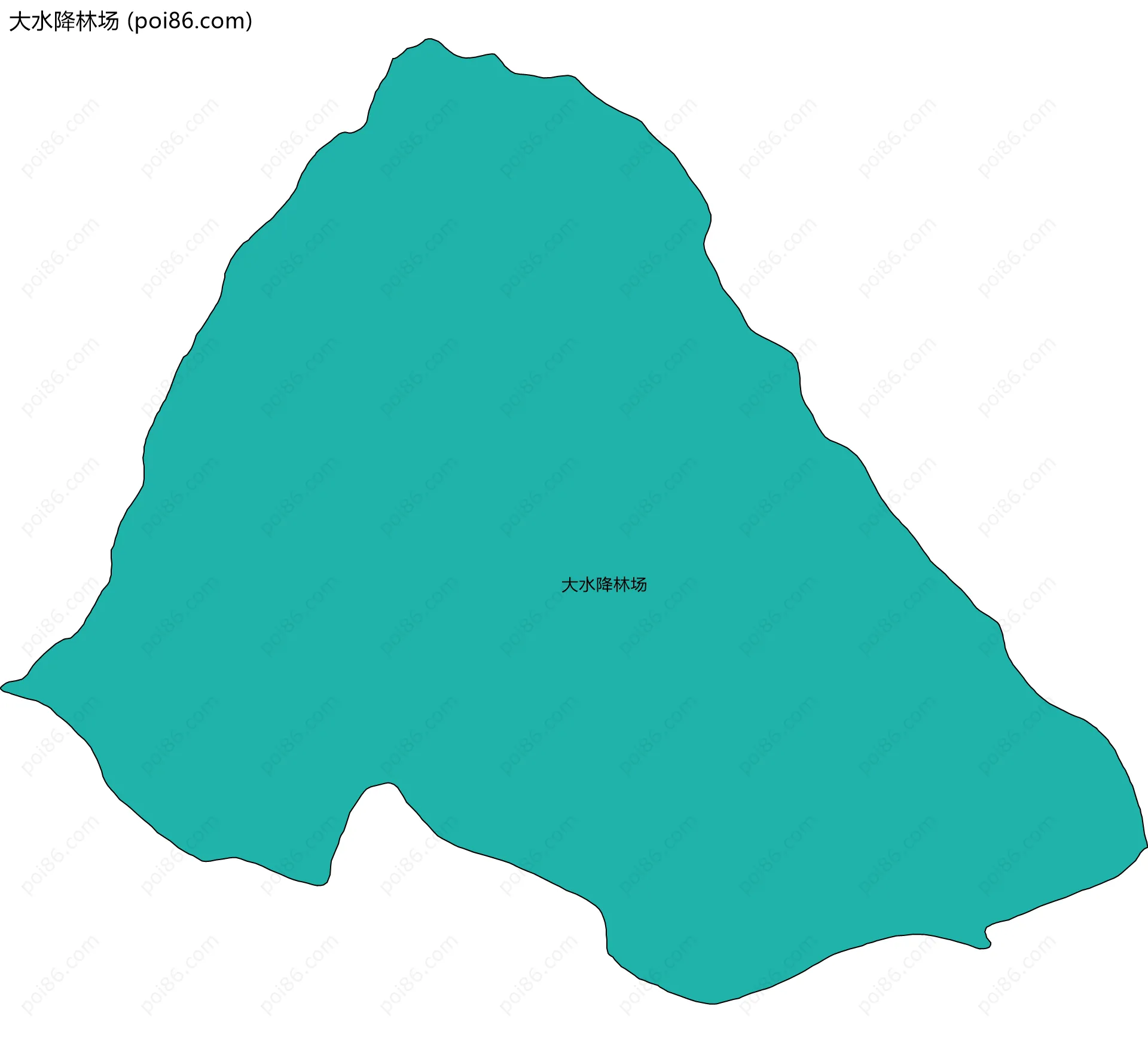 大水降林场边界地图