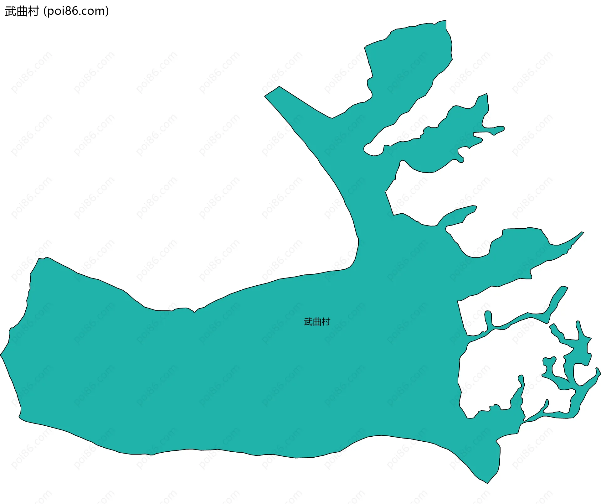 武曲村边界地图