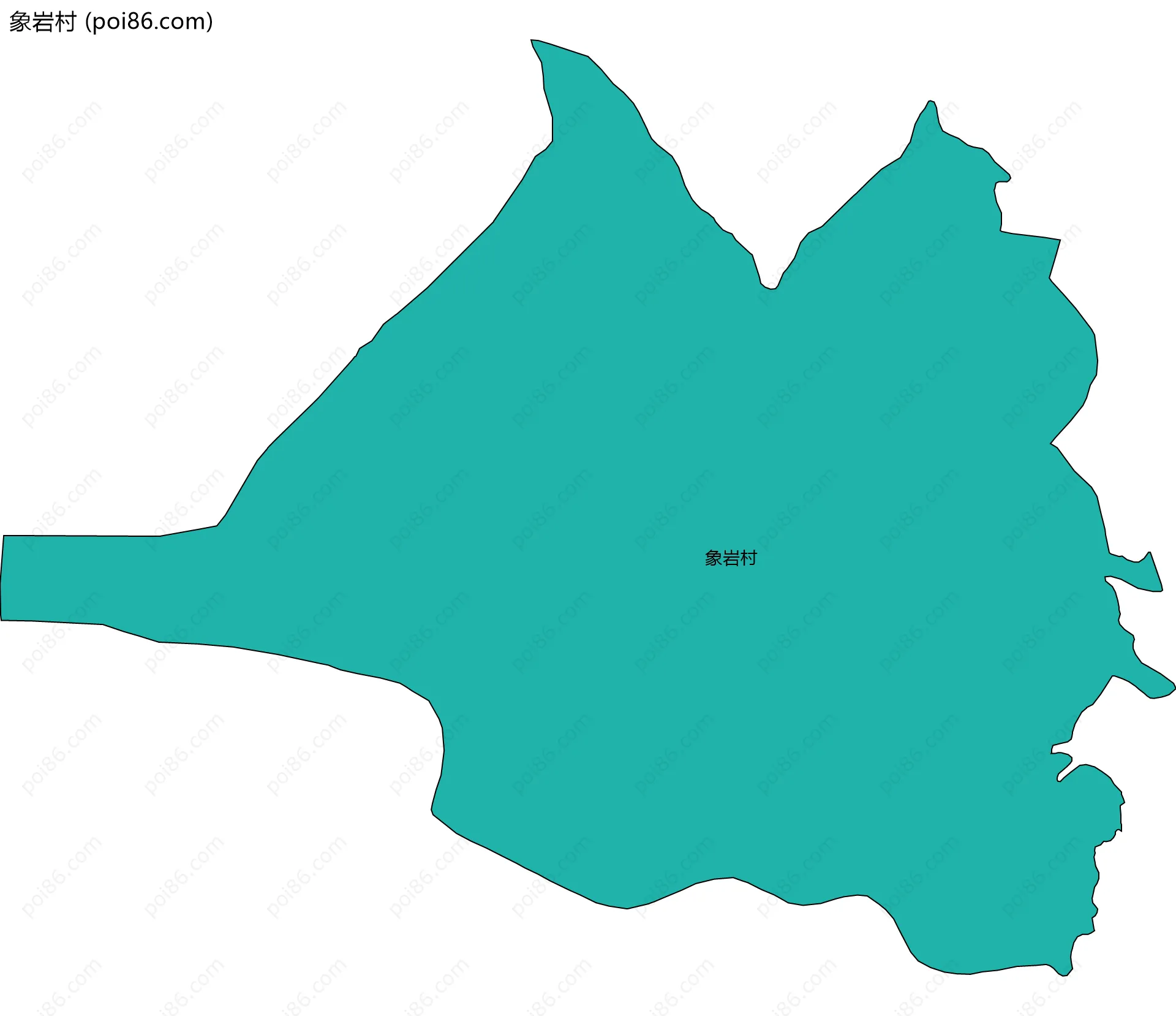 象岩村边界地图