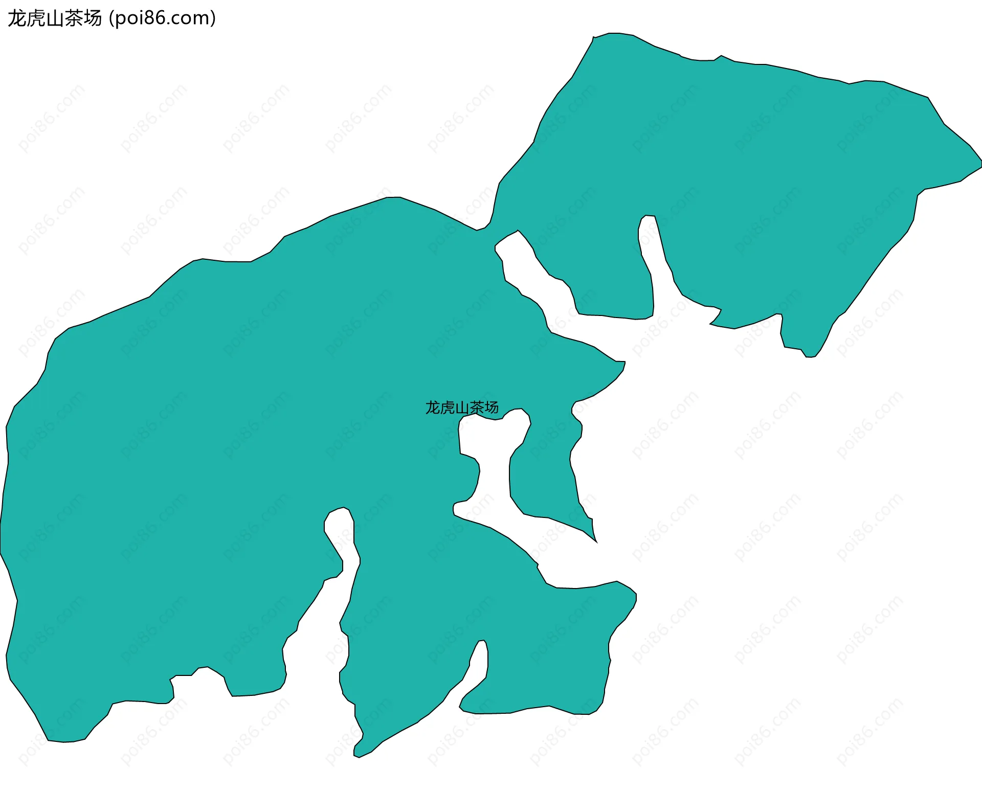 龙虎山茶场边界地图