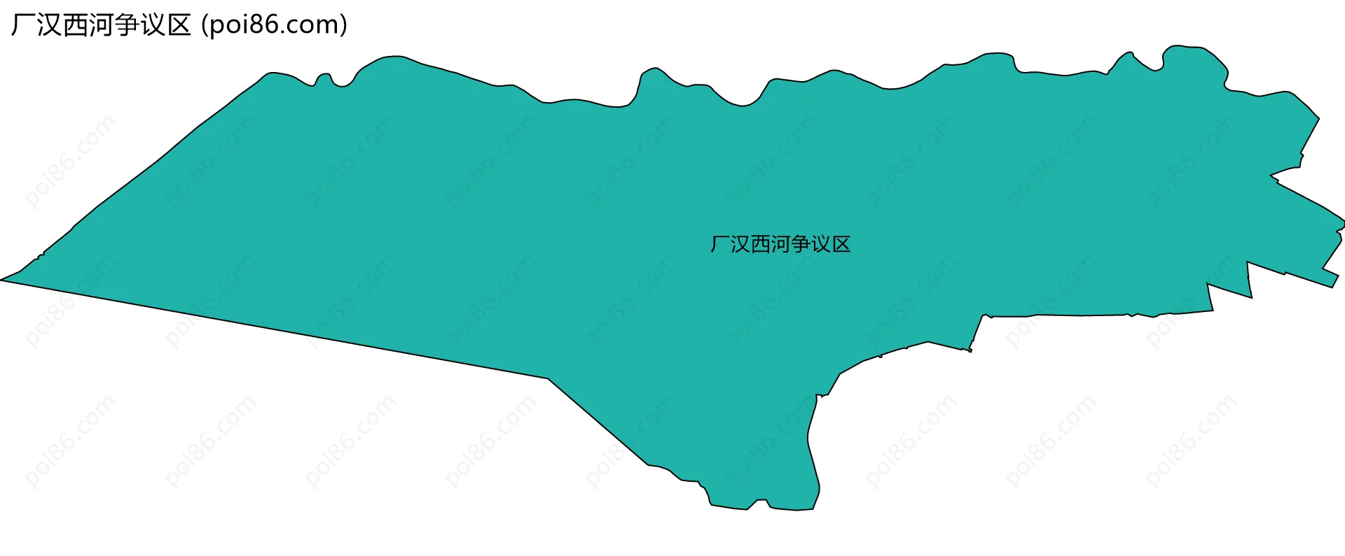 厂汉西河争议区边界地图