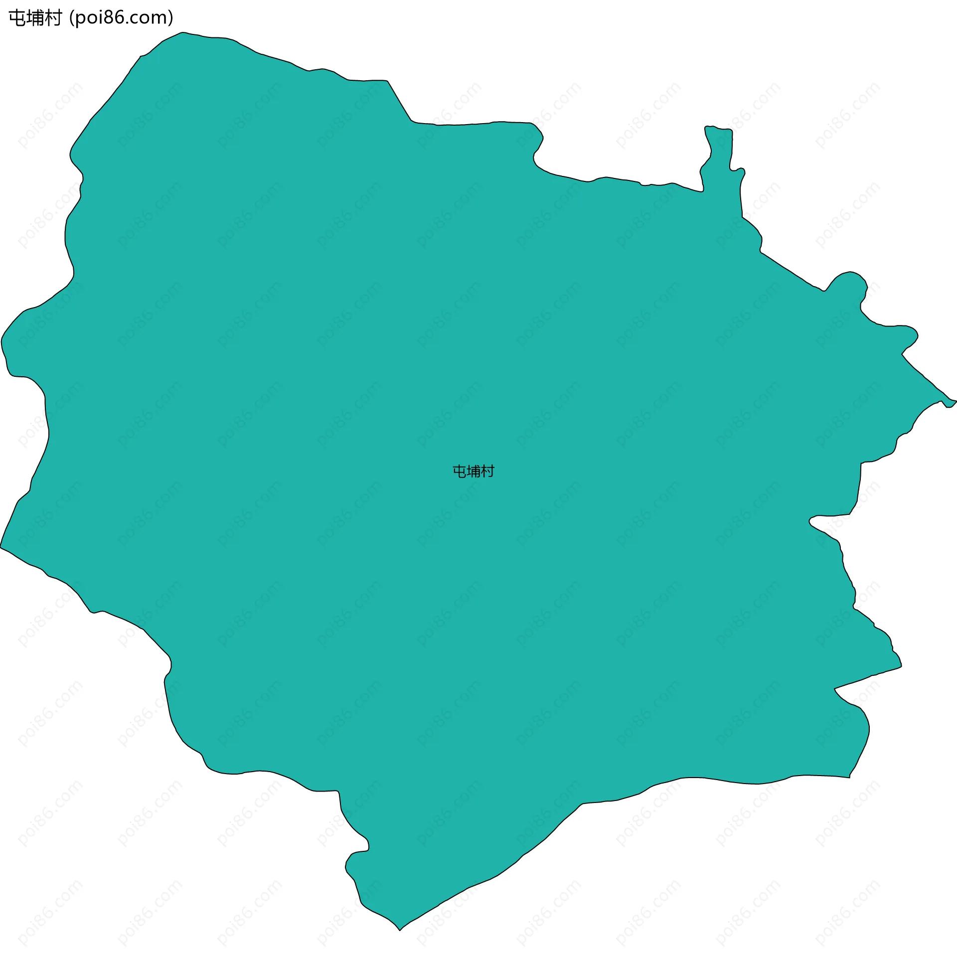 屯埔村边界地图