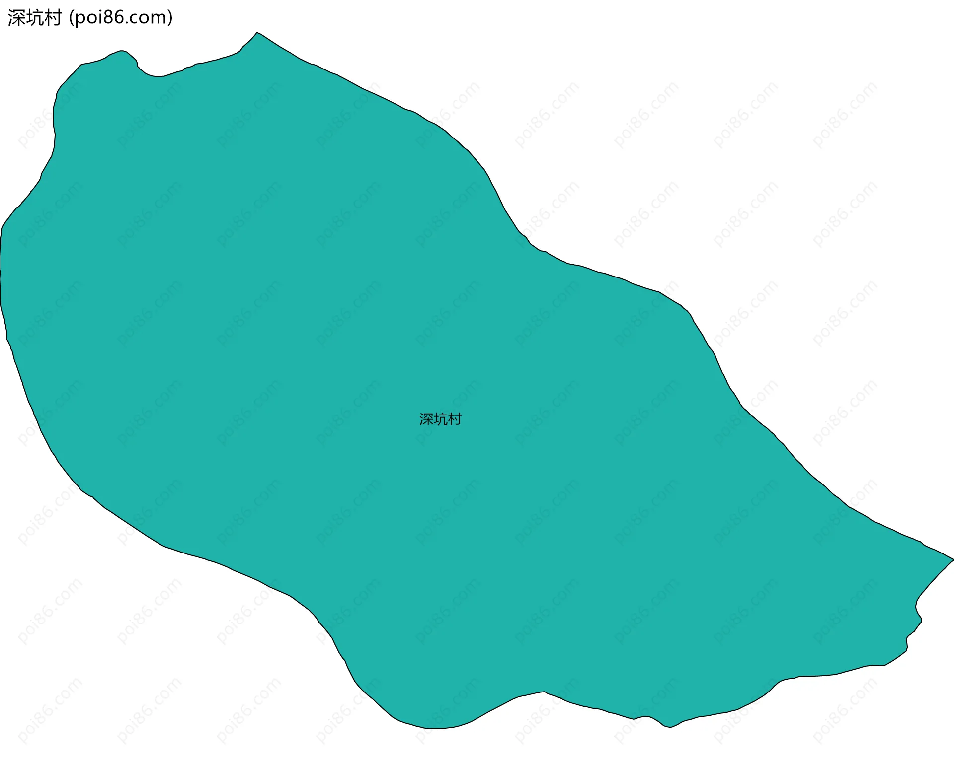 深坑村边界地图
