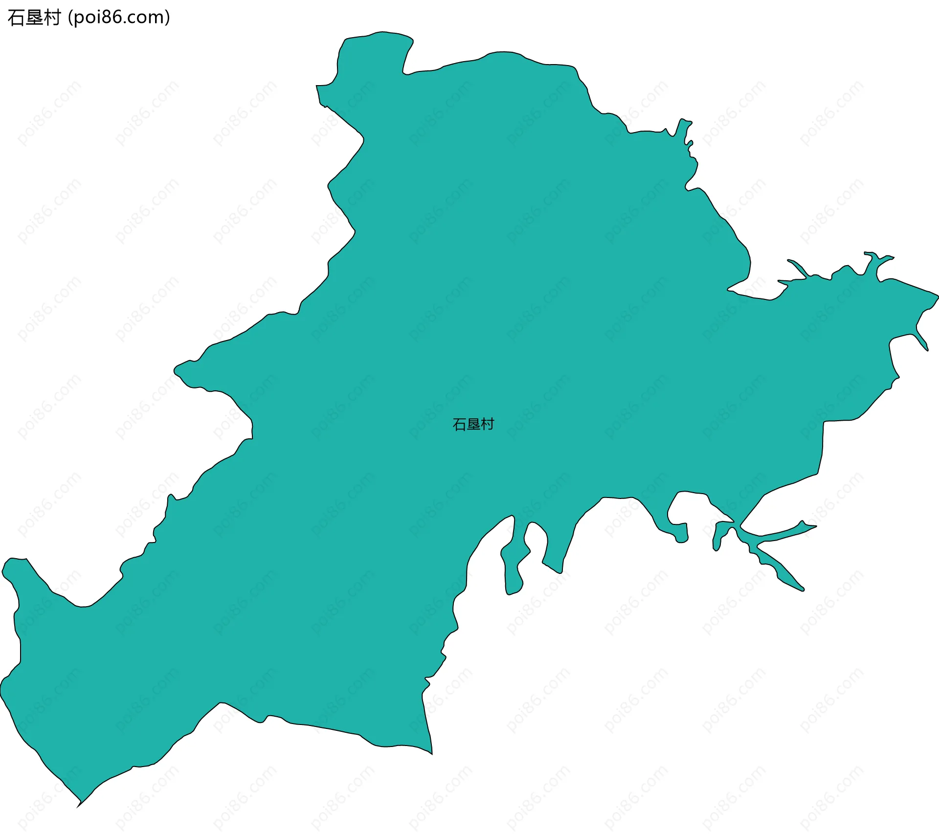 石垦村边界地图