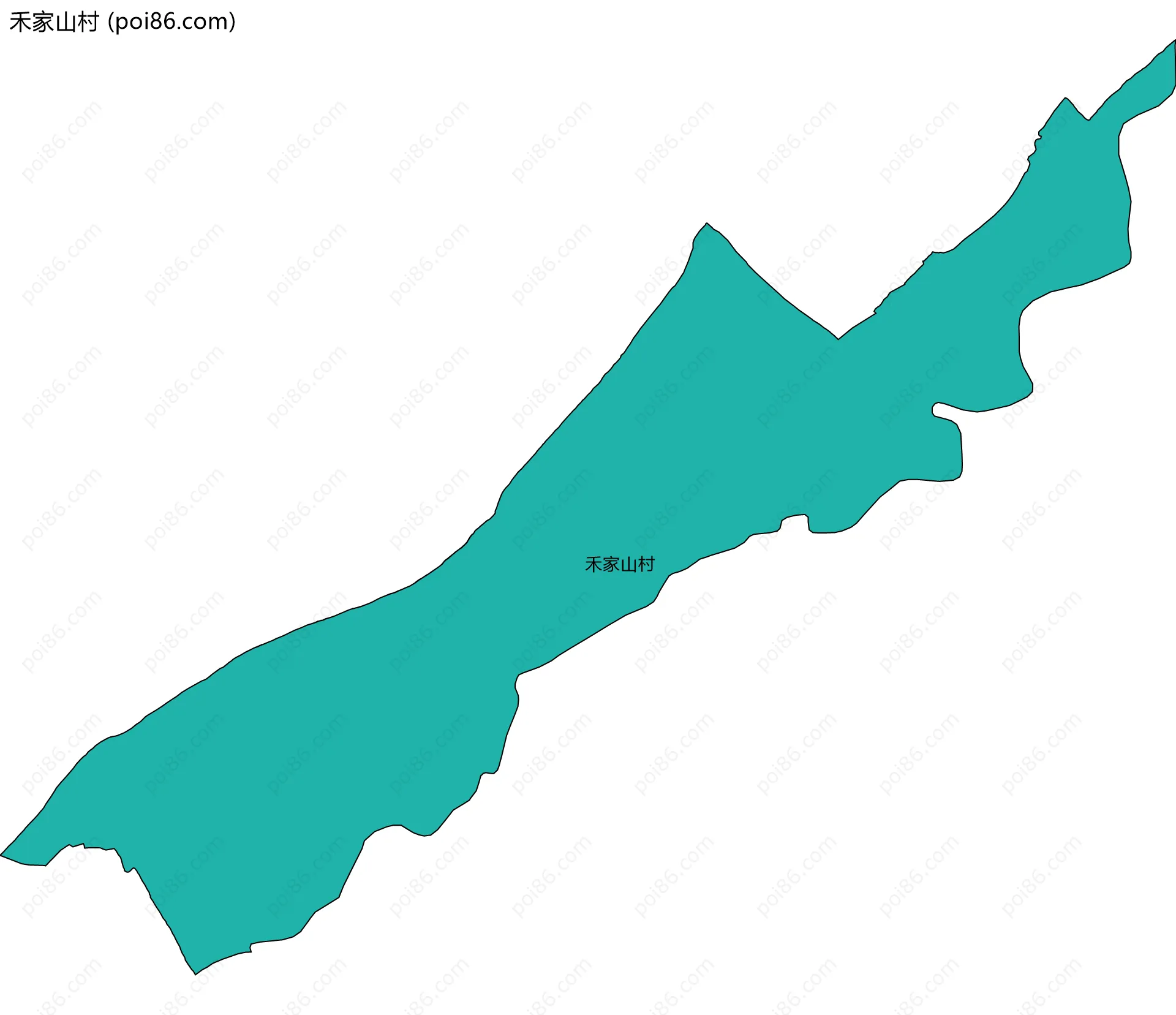 禾家山村边界地图