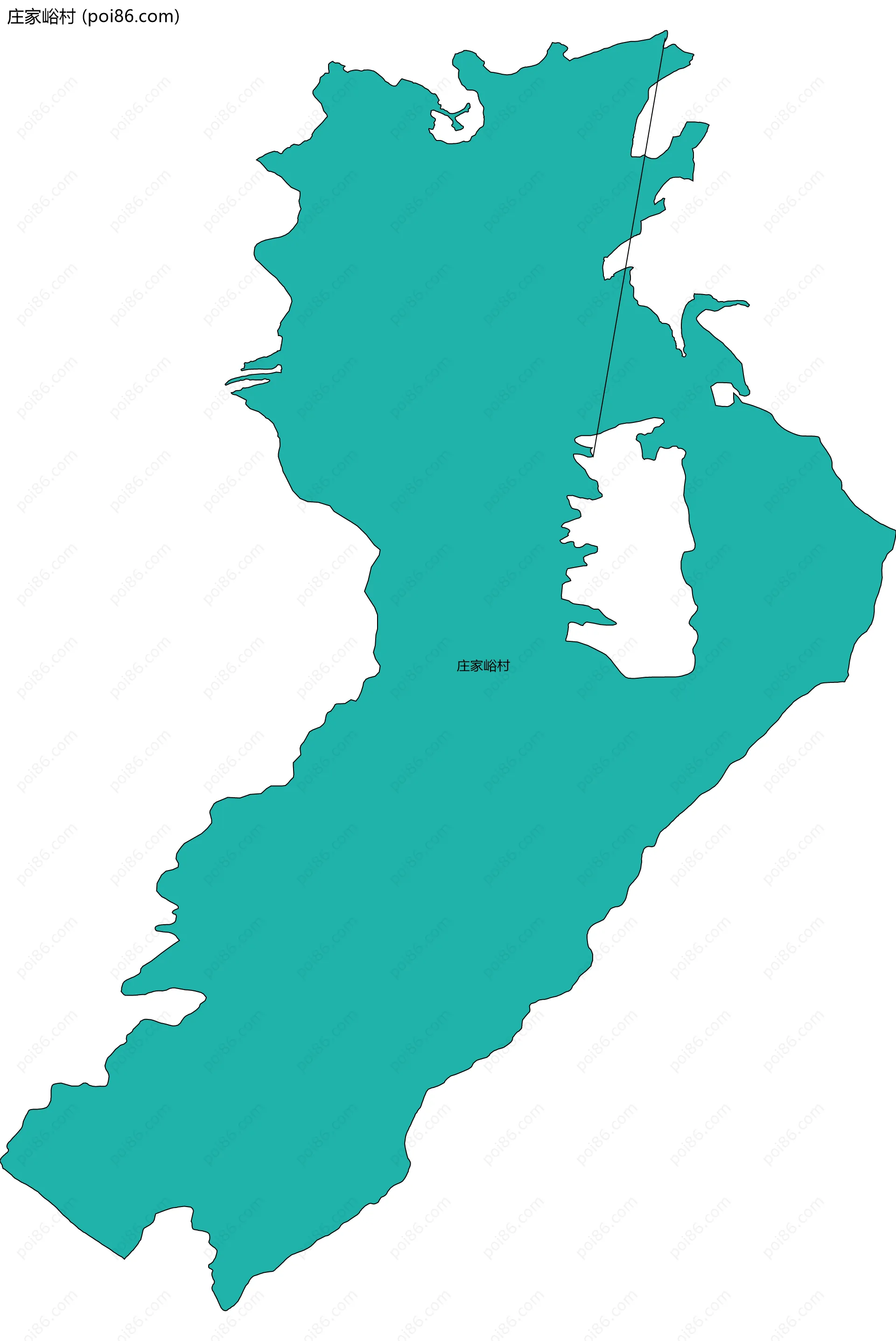 庄家峪村边界地图