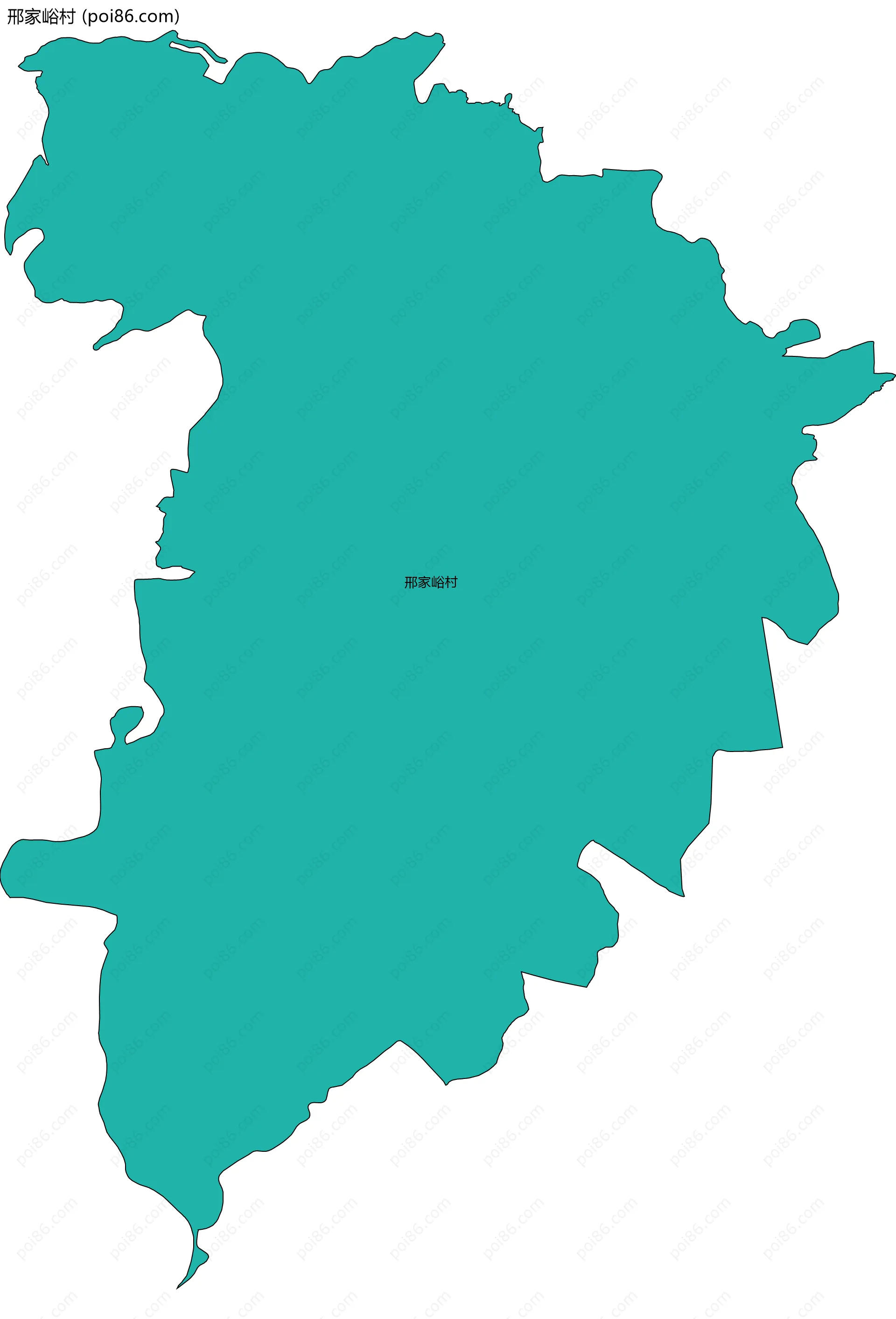 邢家峪村边界地图