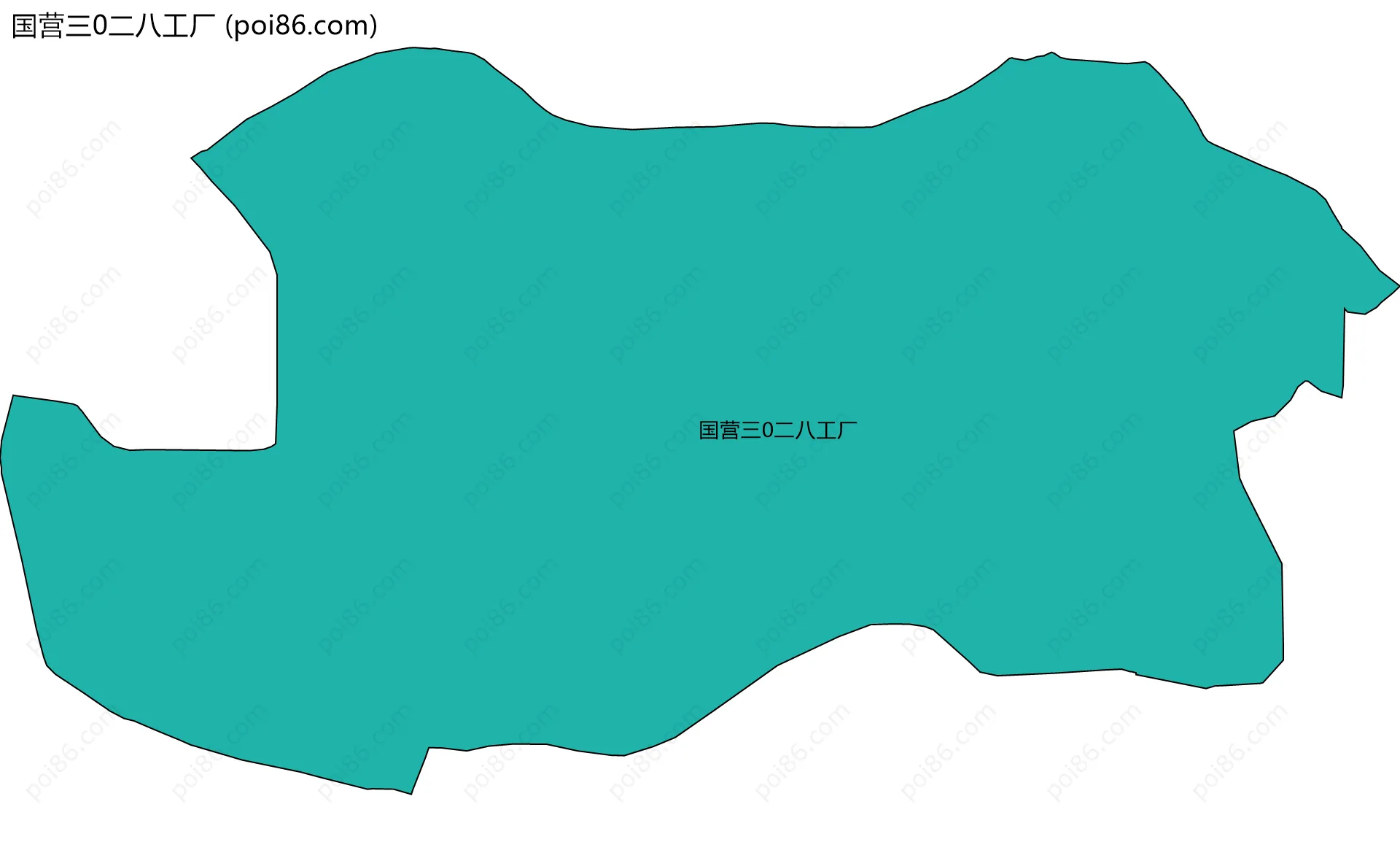 国营三0二八工厂边界地图