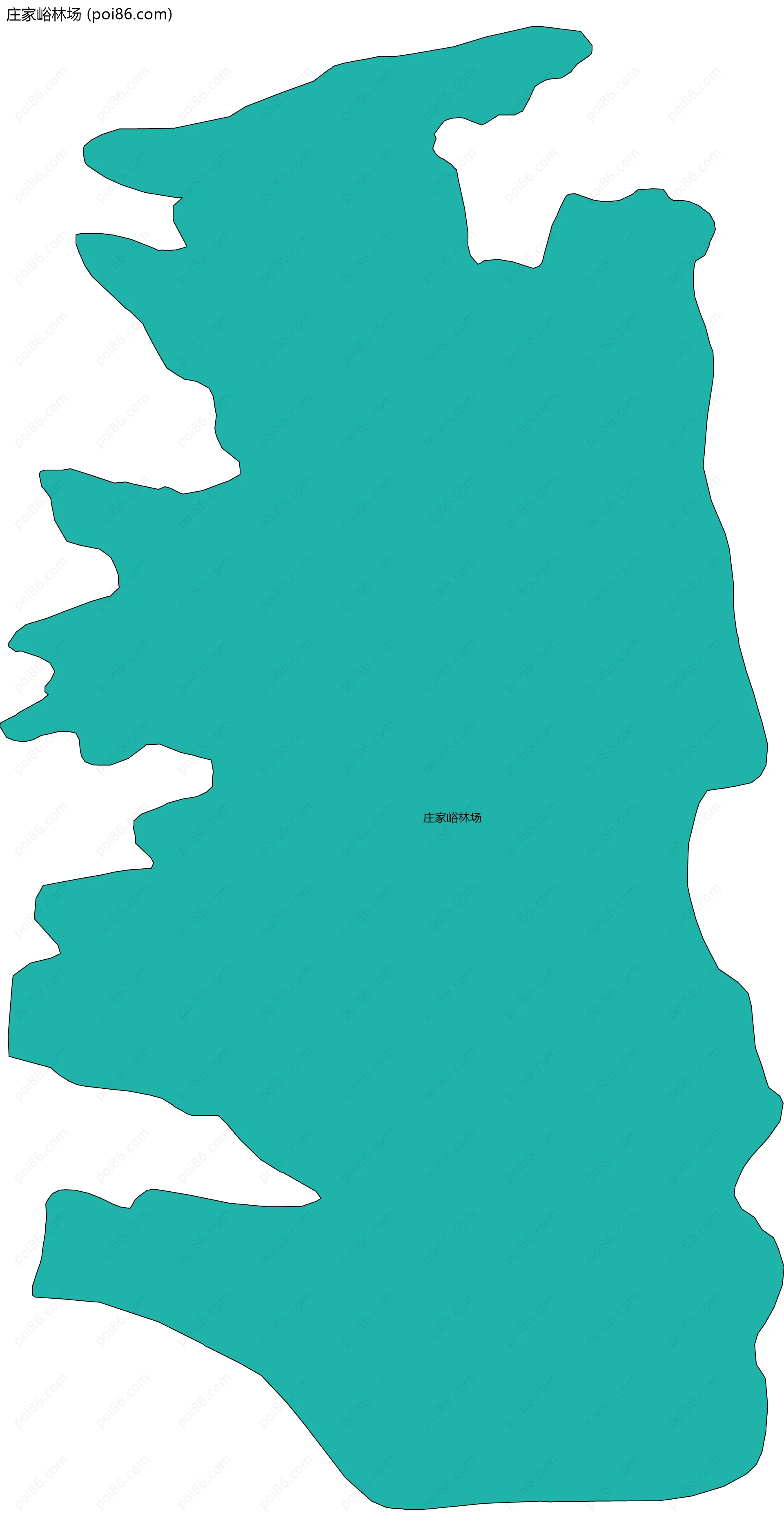 庄家峪林场边界地图