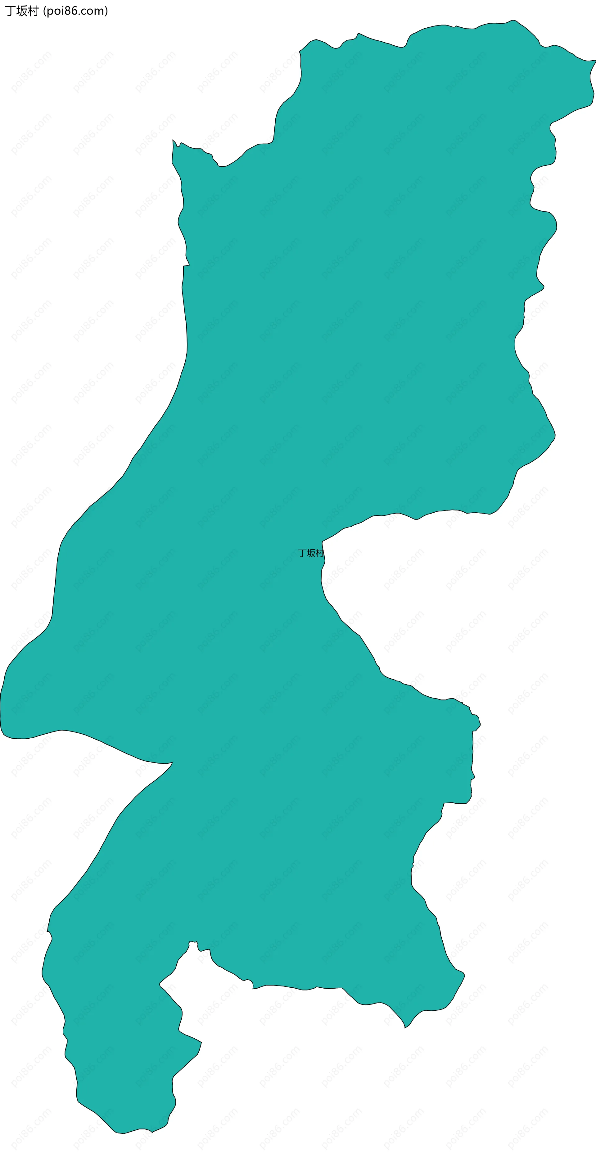 丁坂村边界地图