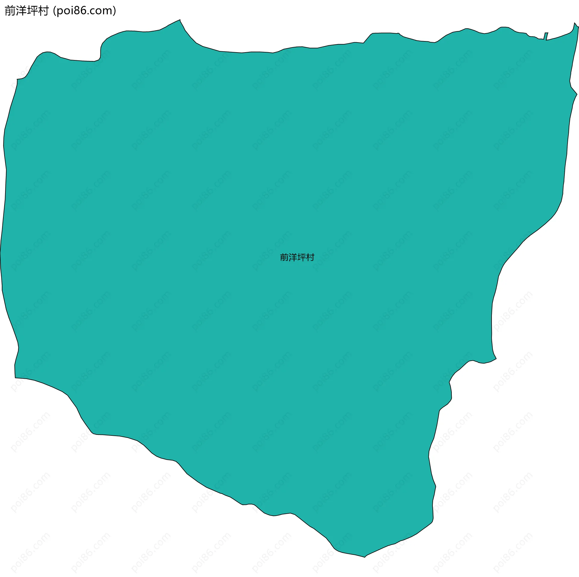 前洋坪村边界地图