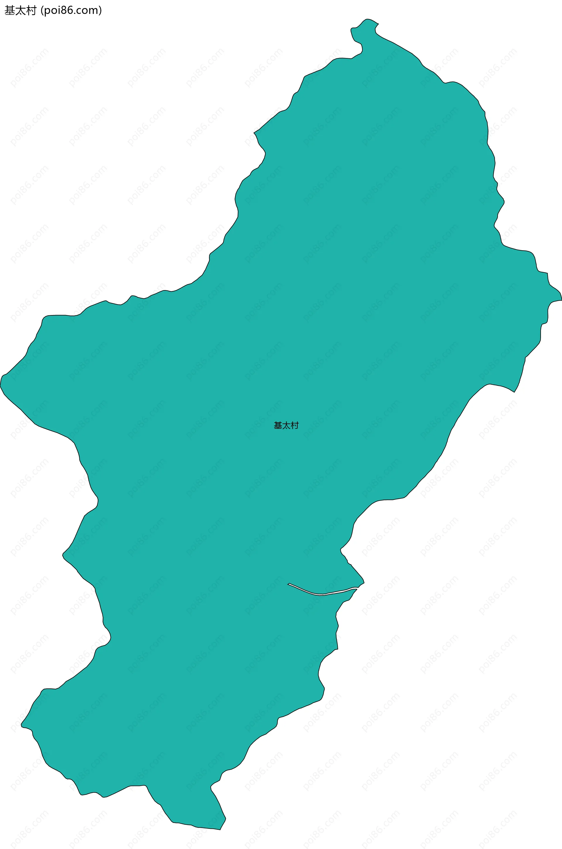 基太村边界地图