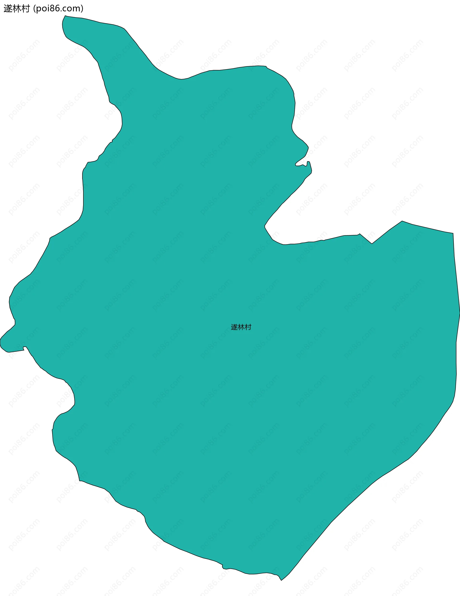 遂林村边界地图