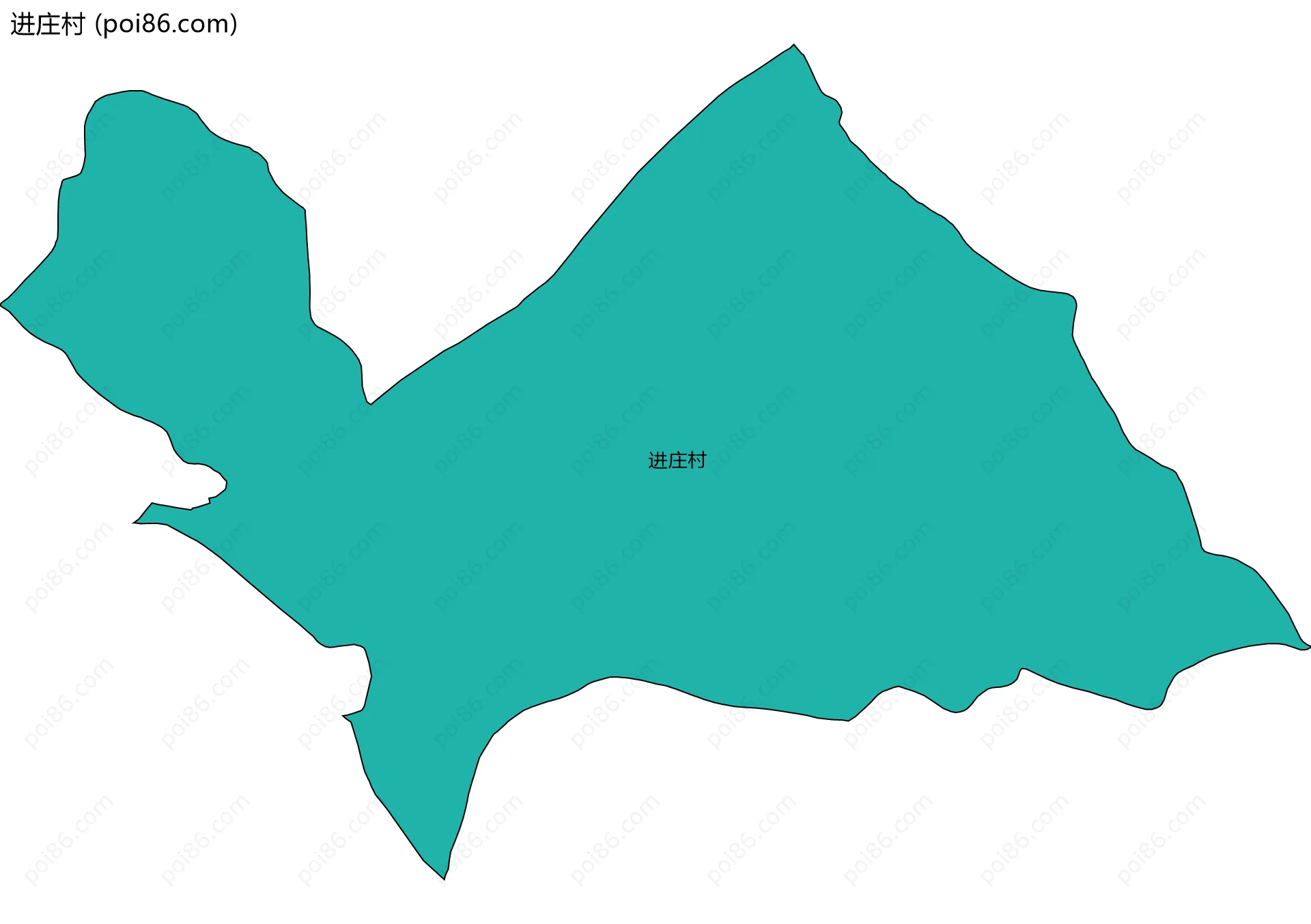 进庄村边界地图