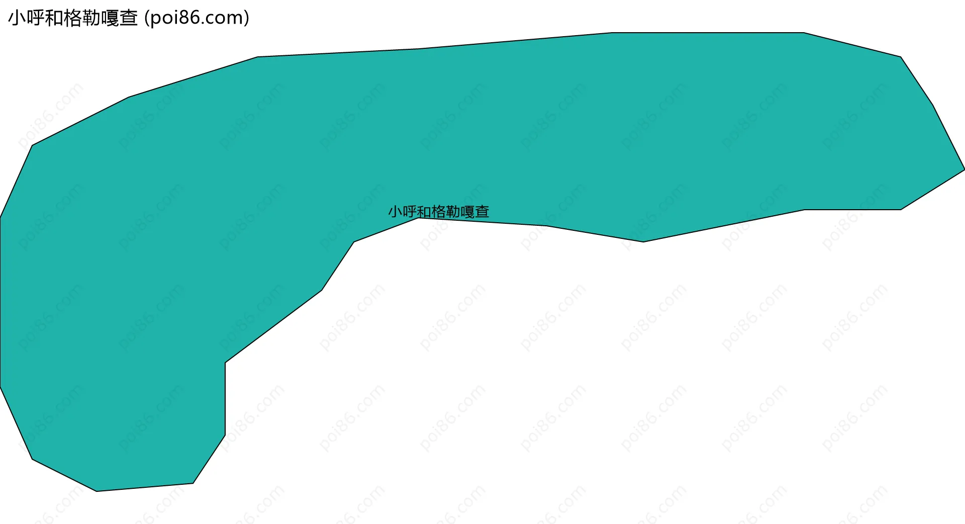 小呼和格勒嘎查边界地图