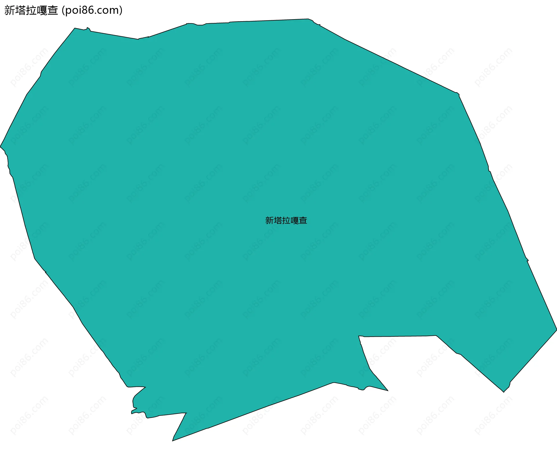 新塔拉嘎查边界地图