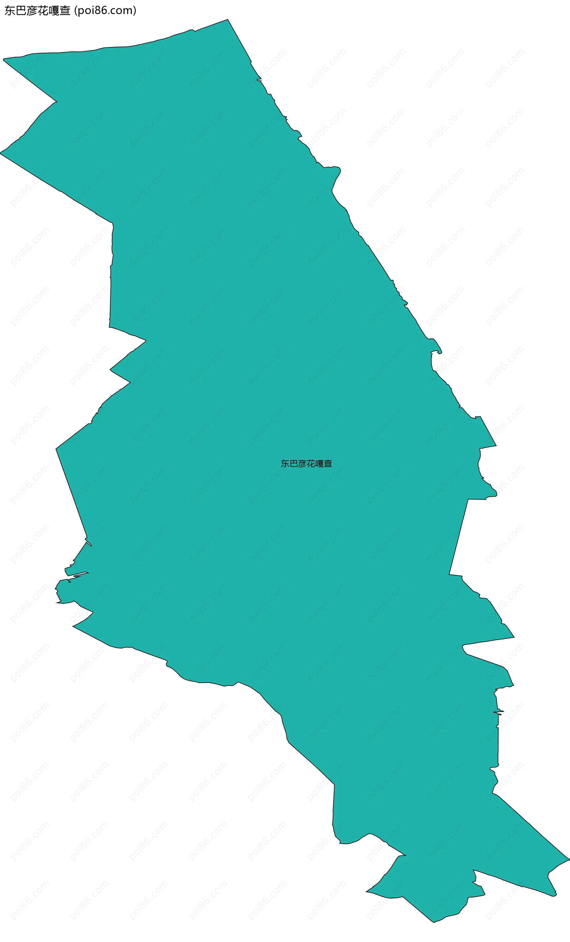 东巴彦花嘎查边界地图