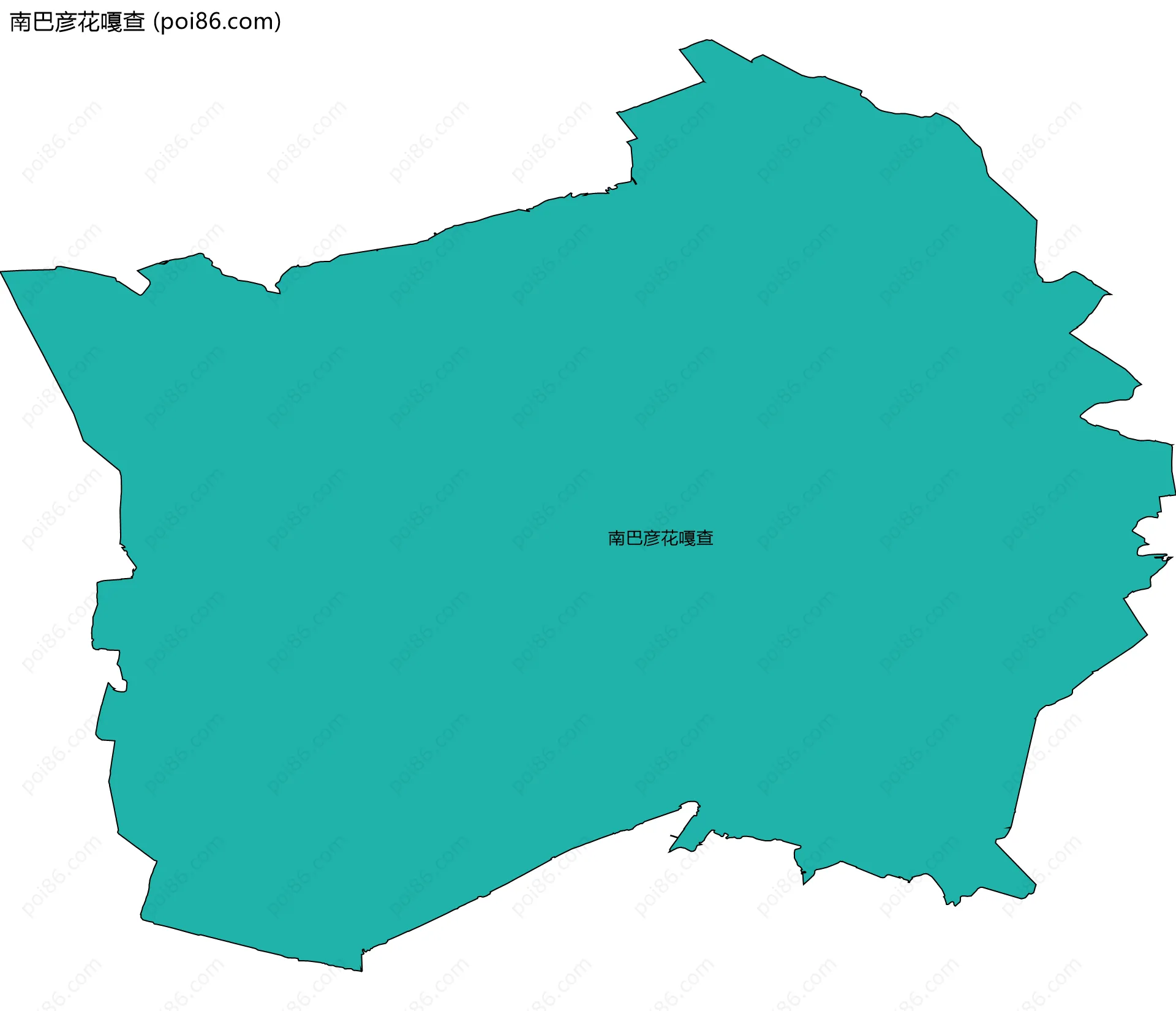 南巴彦花嘎查边界地图