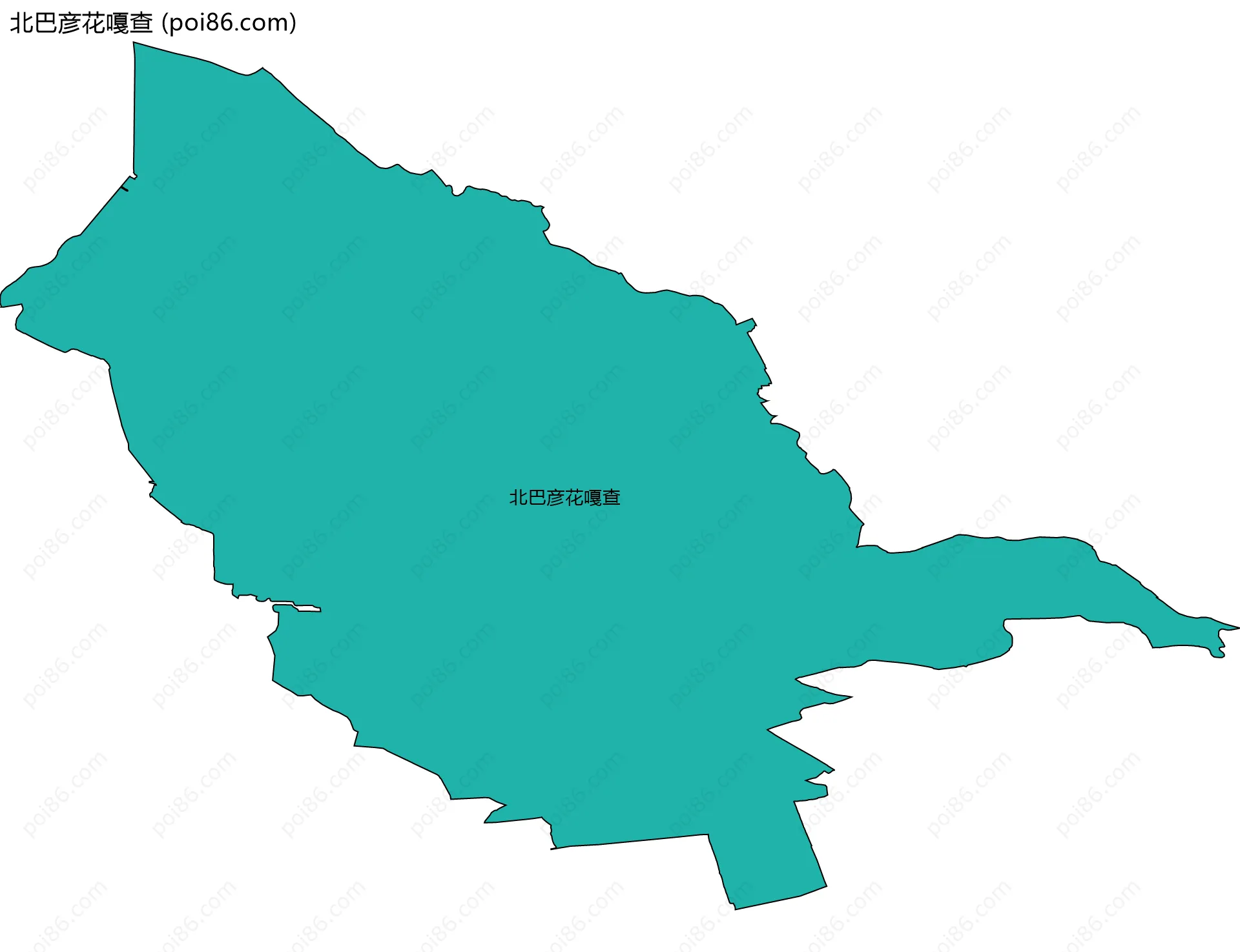 北巴彦花嘎查边界地图