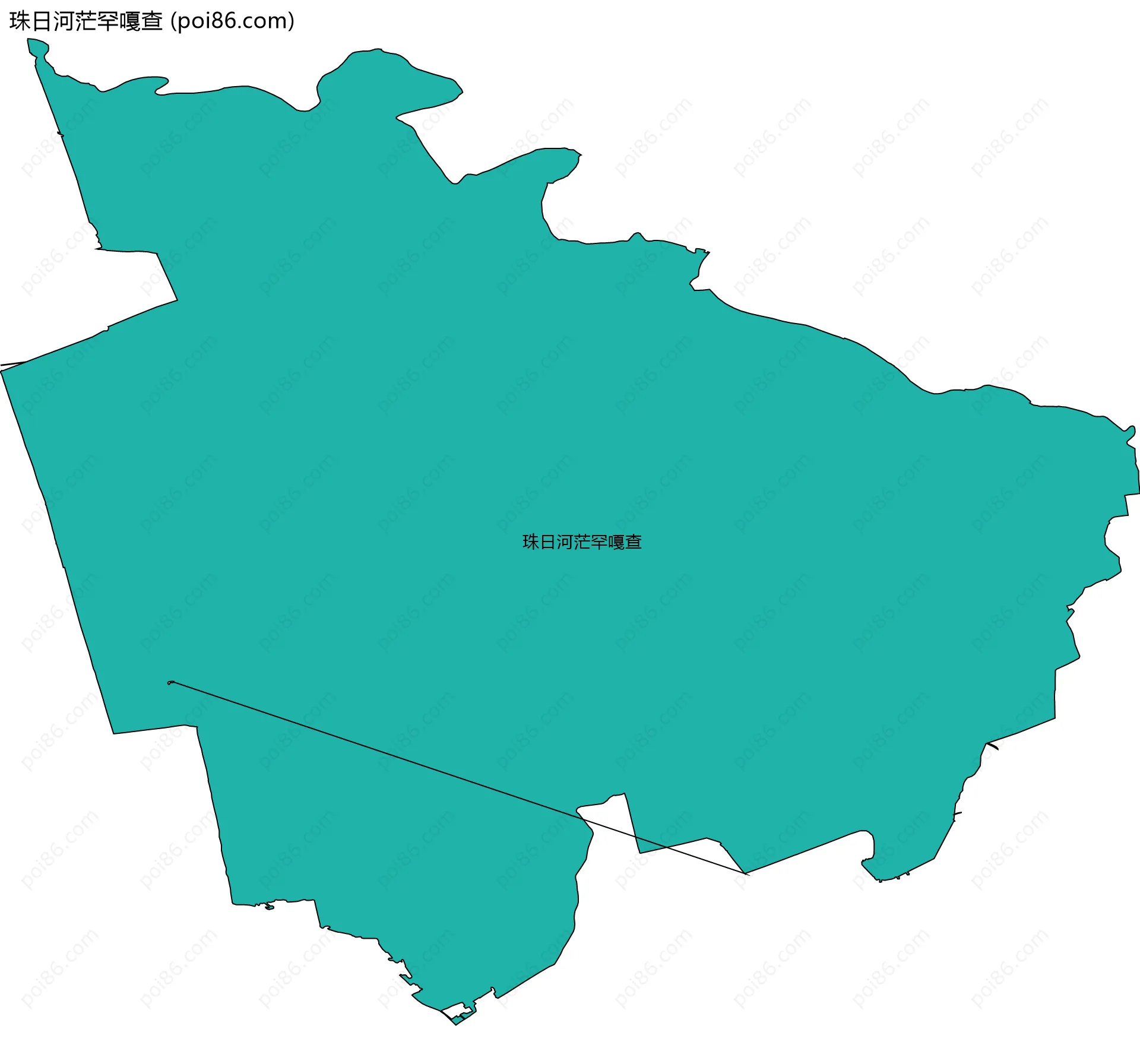 珠日河茫罕嘎查边界地图