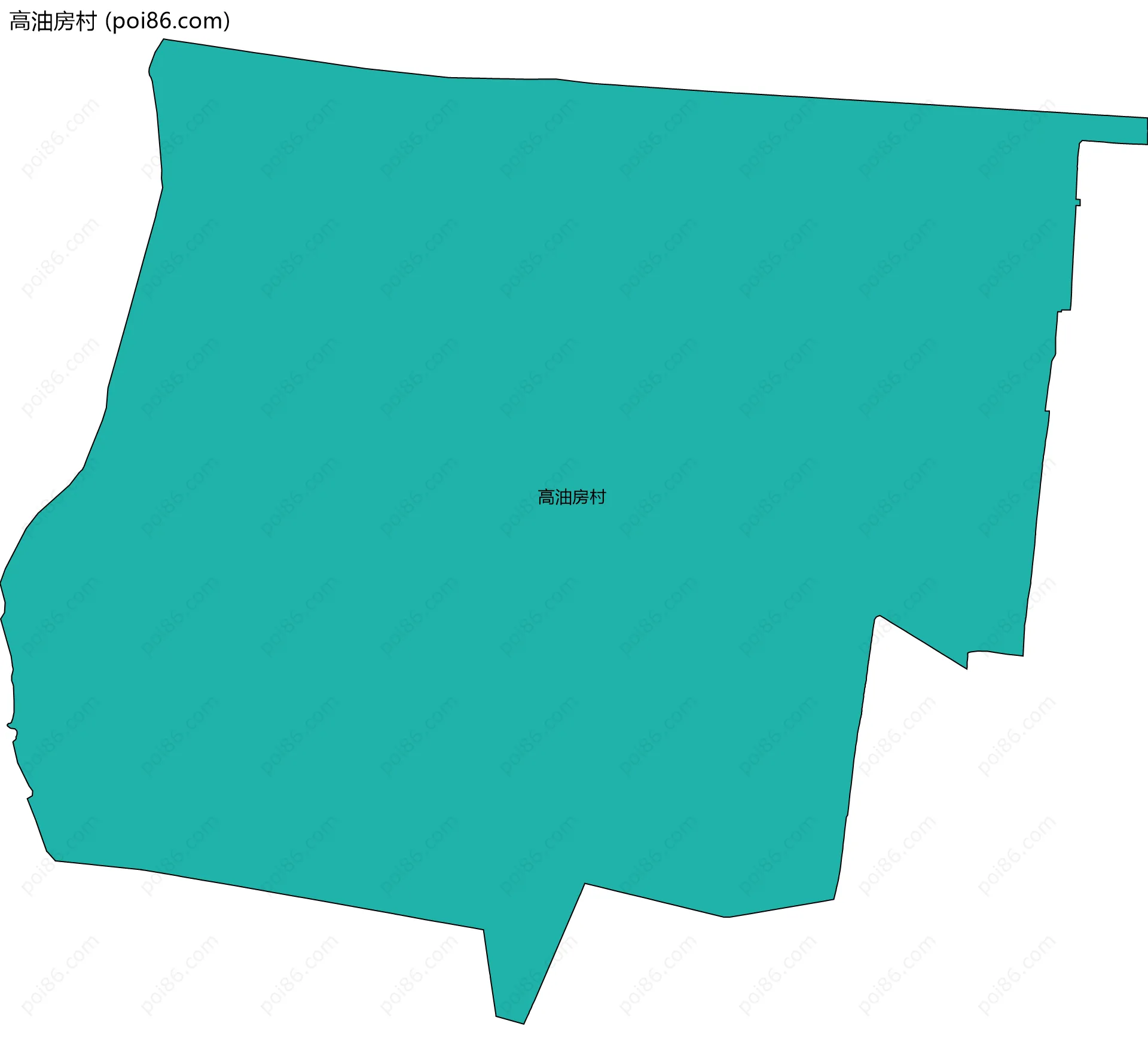 高油房村边界地图