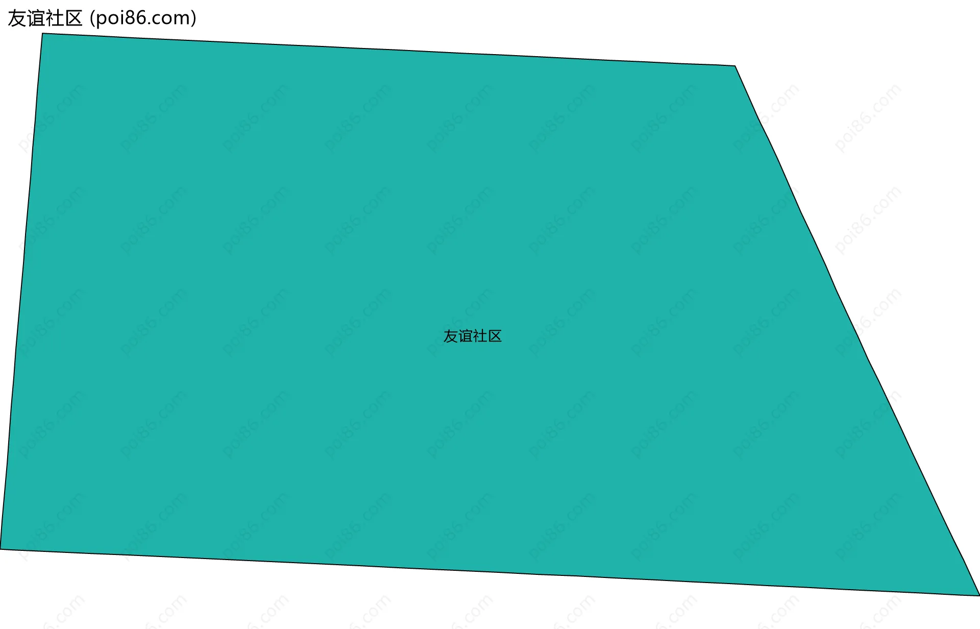 友谊社区边界地图