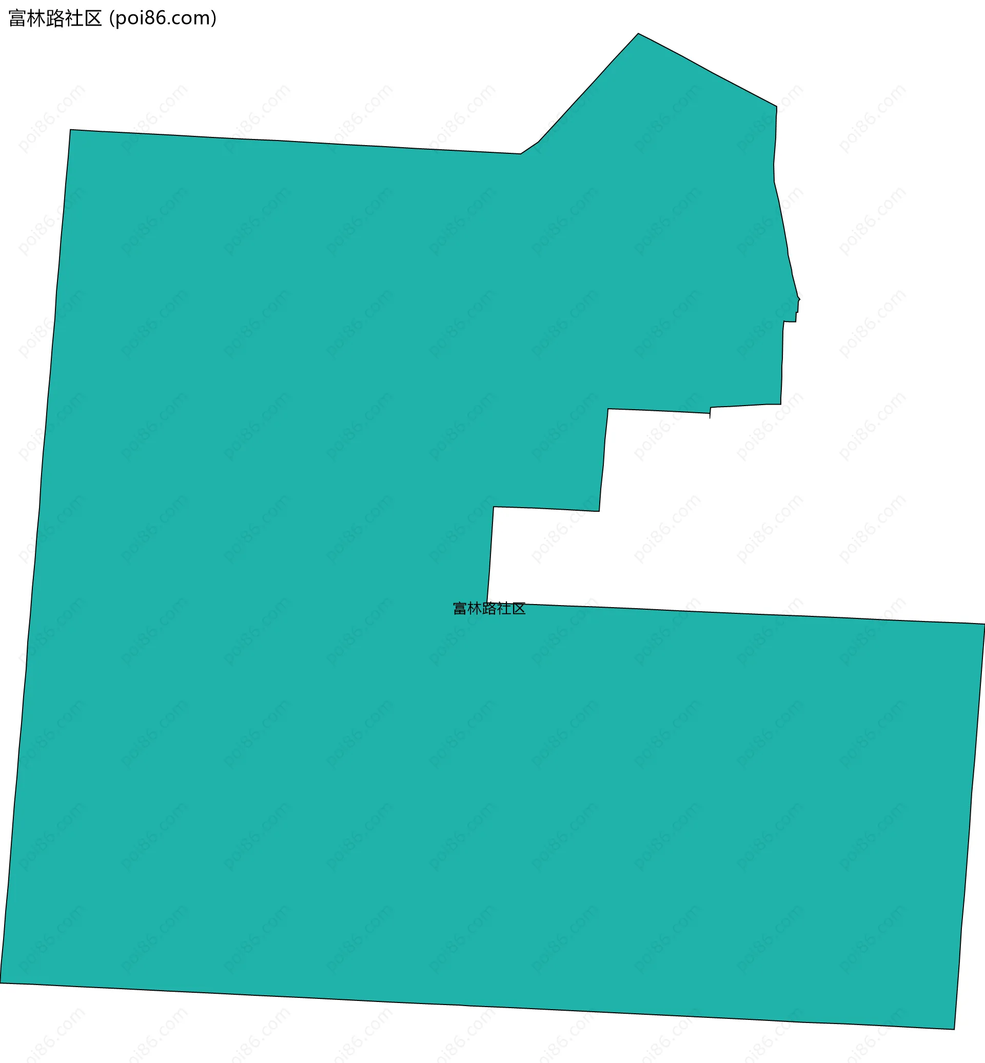 富林路社区边界地图
