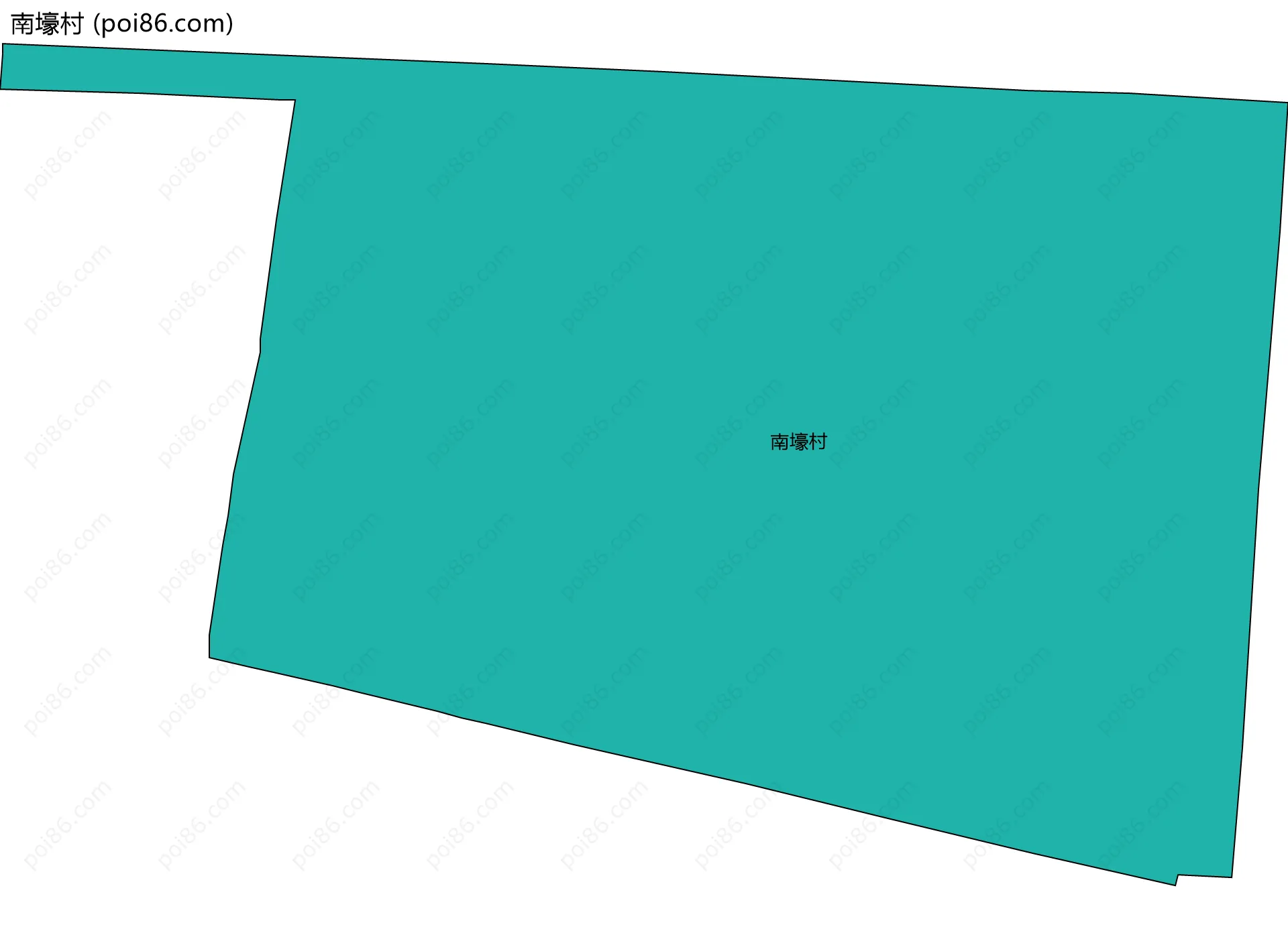 南壕村边界地图