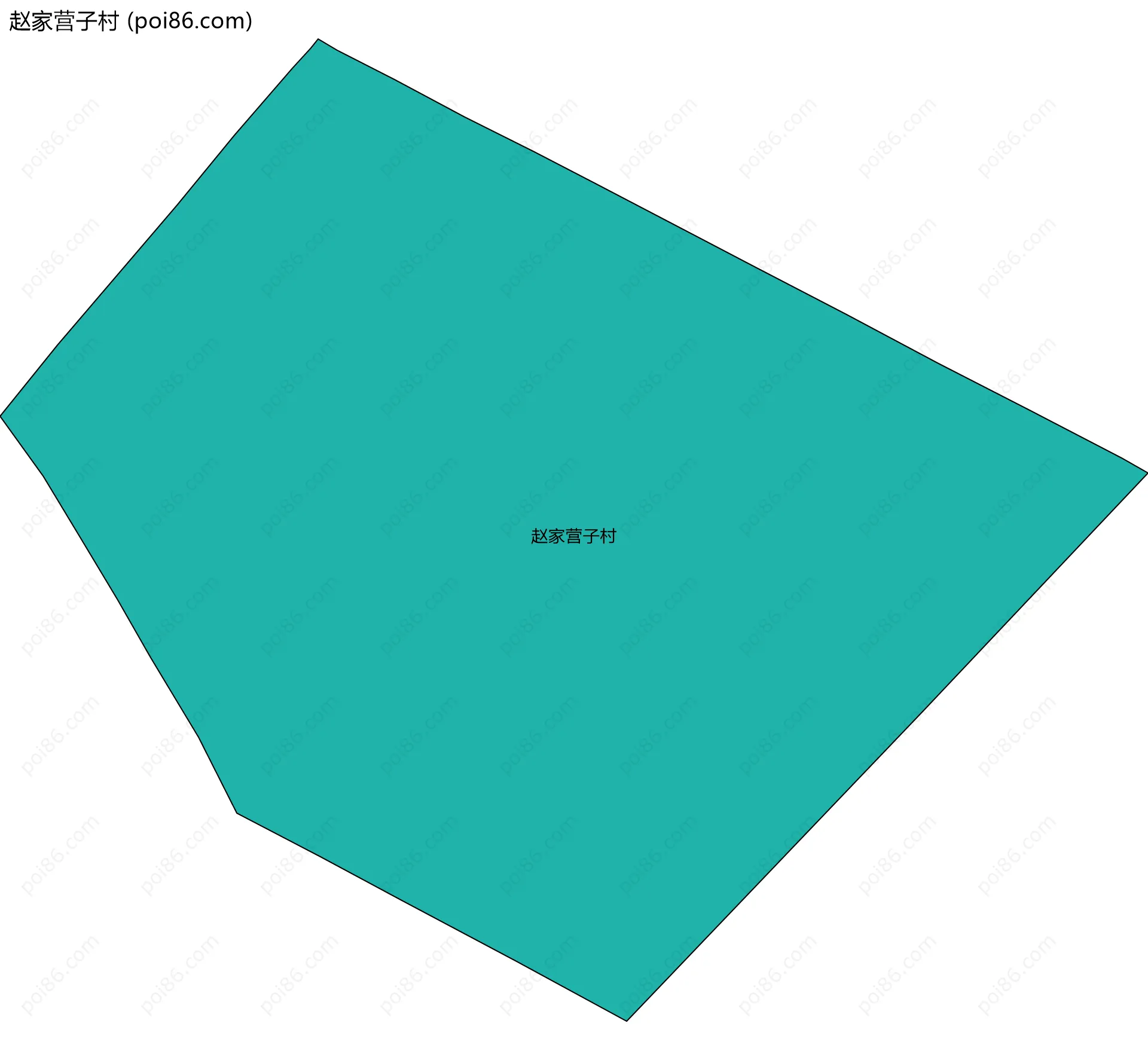 赵家营子村边界地图