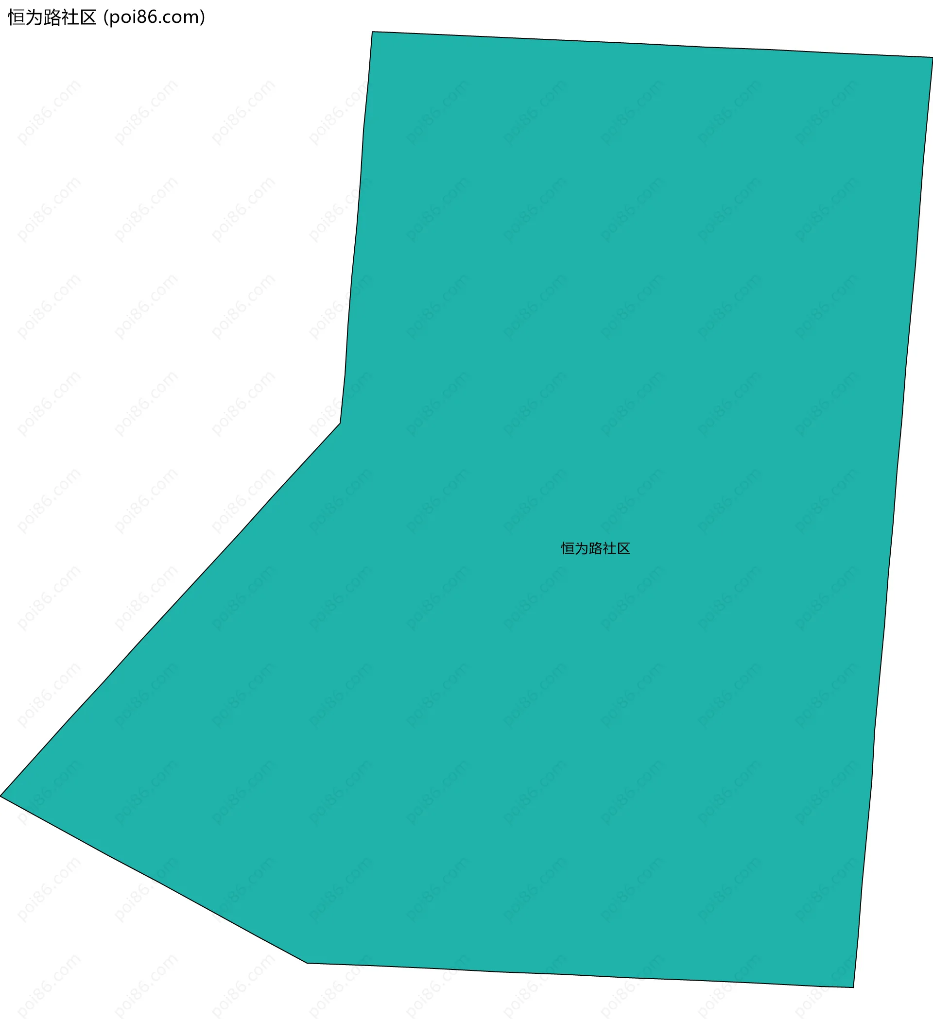 恒为路社区边界地图