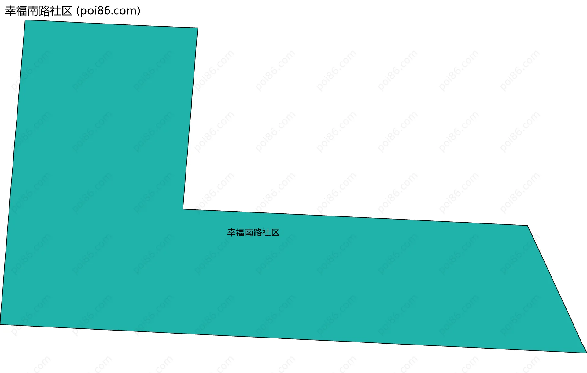 幸福南路社区边界地图